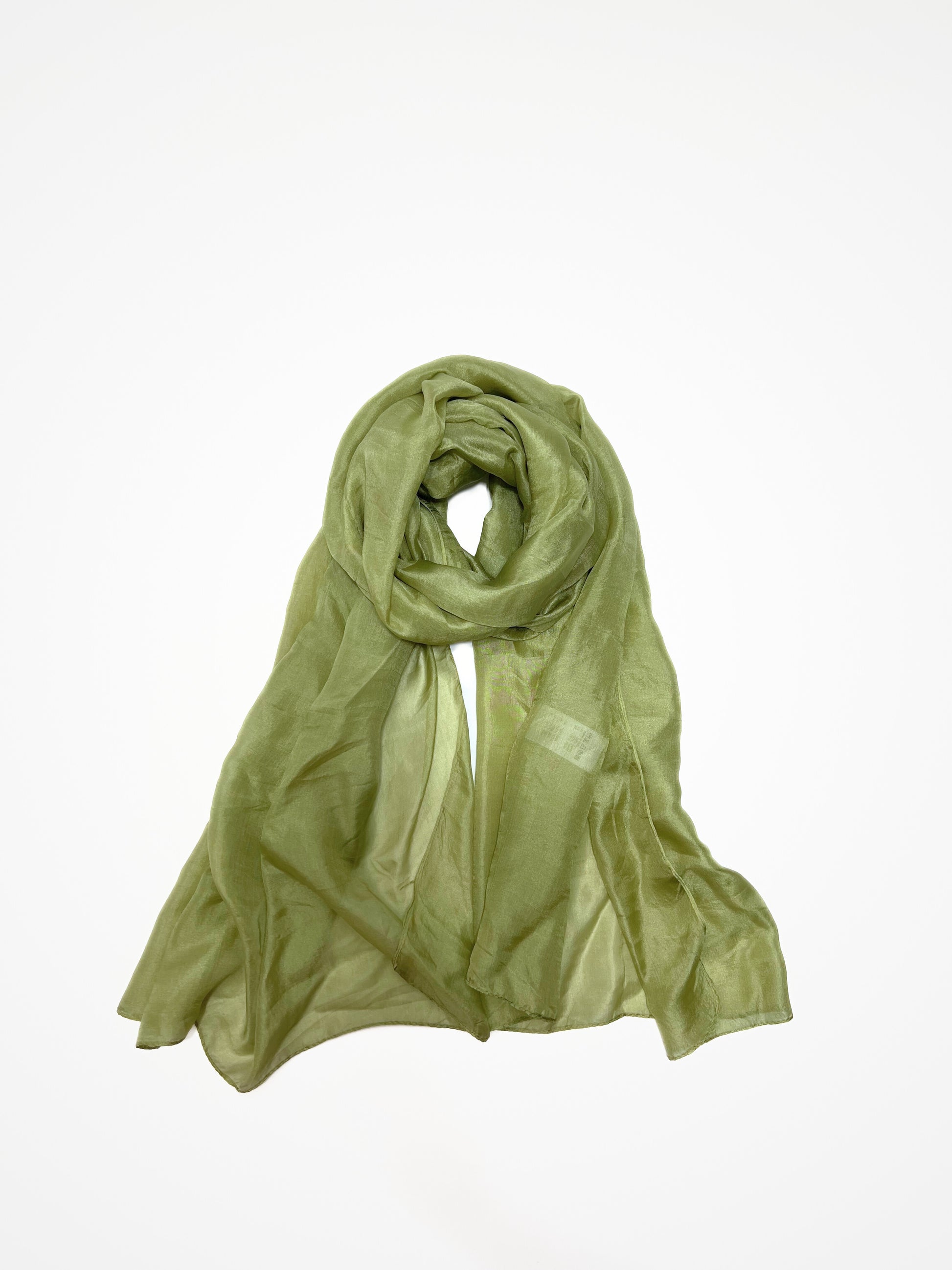 Stola In Pura Seta Pistacchio, Pure Silk Stole Pistachio