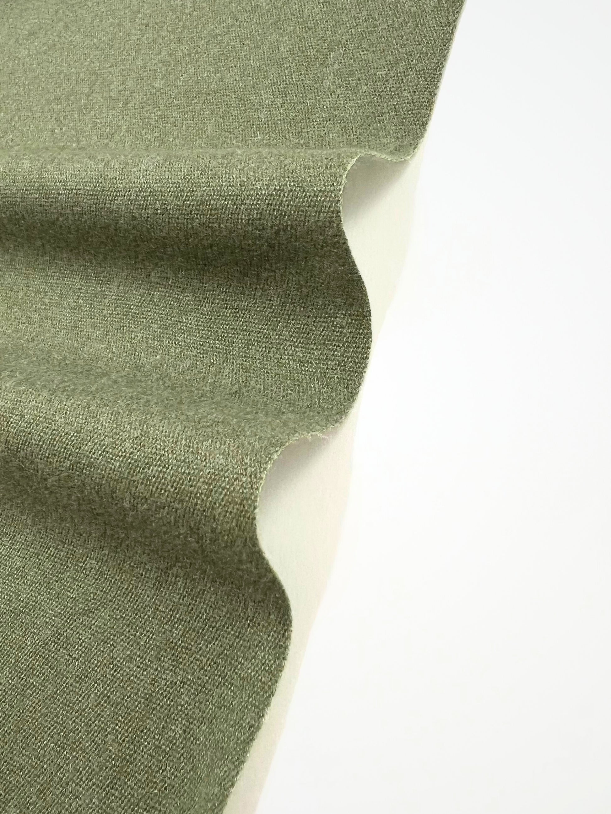 Sciarpa In Misto Cashmere E Lana Color Verde Oliva
