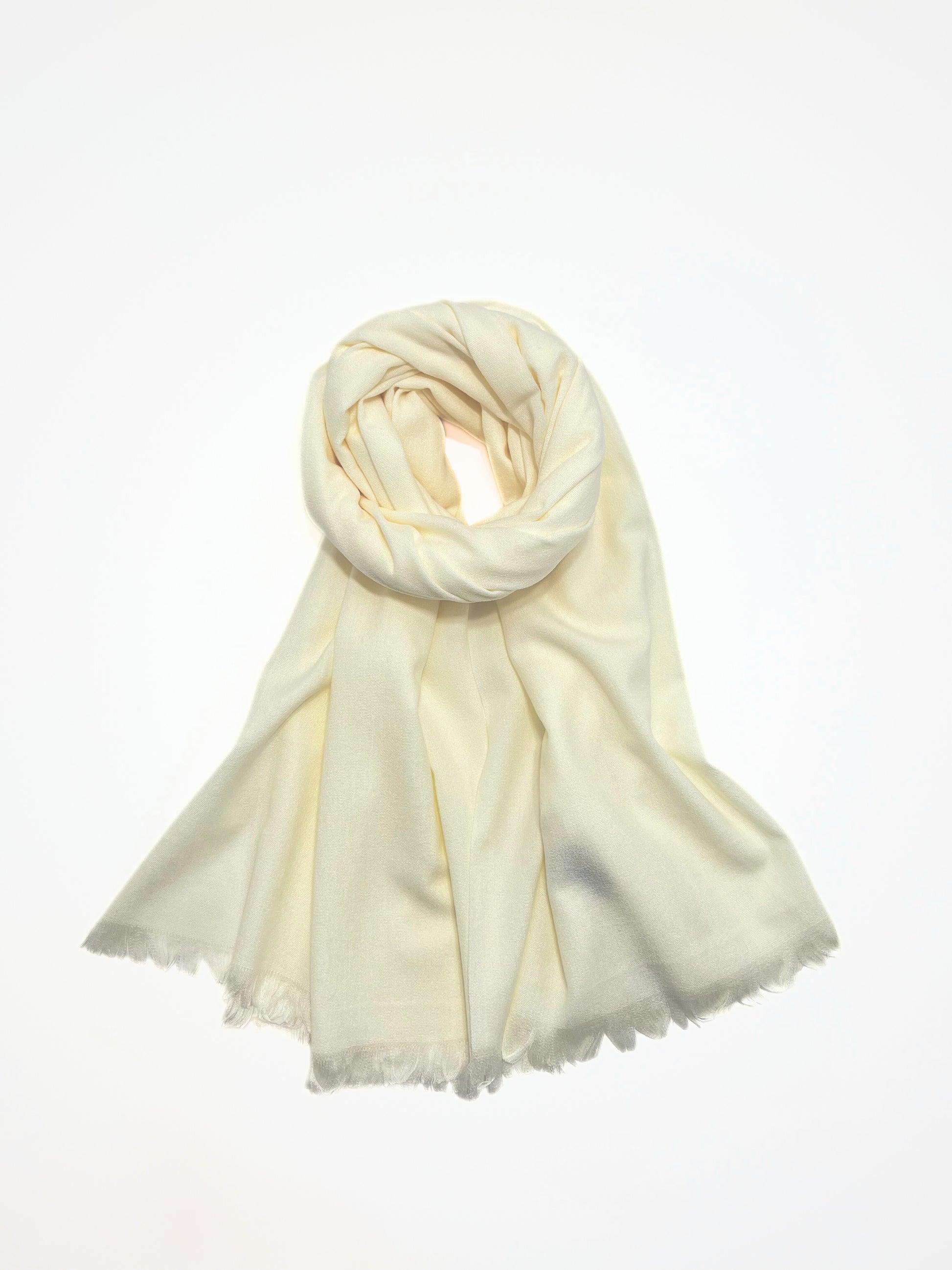 Sciarpa In Misto Cashmere E Lana Burro