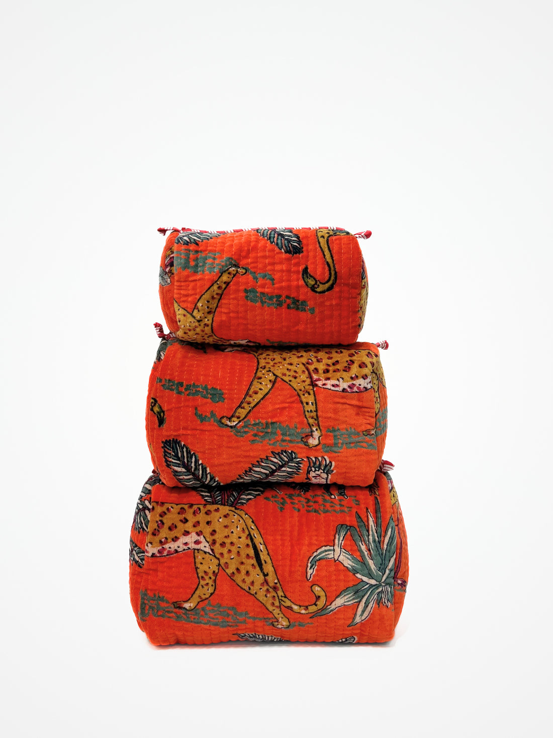 Beauty Case Velluto Arancione, Orange Velvet Beauty Case