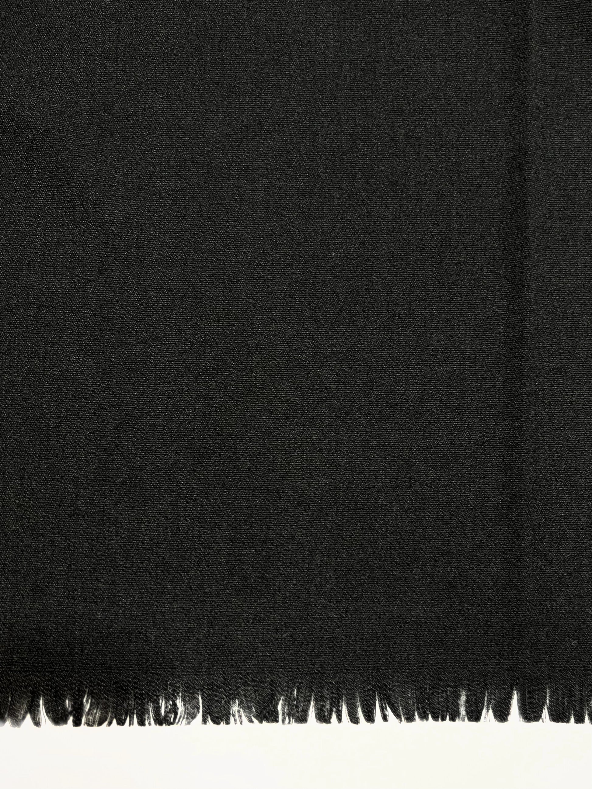 Sciarpa In Misto Cashmere E Lana Color Nero