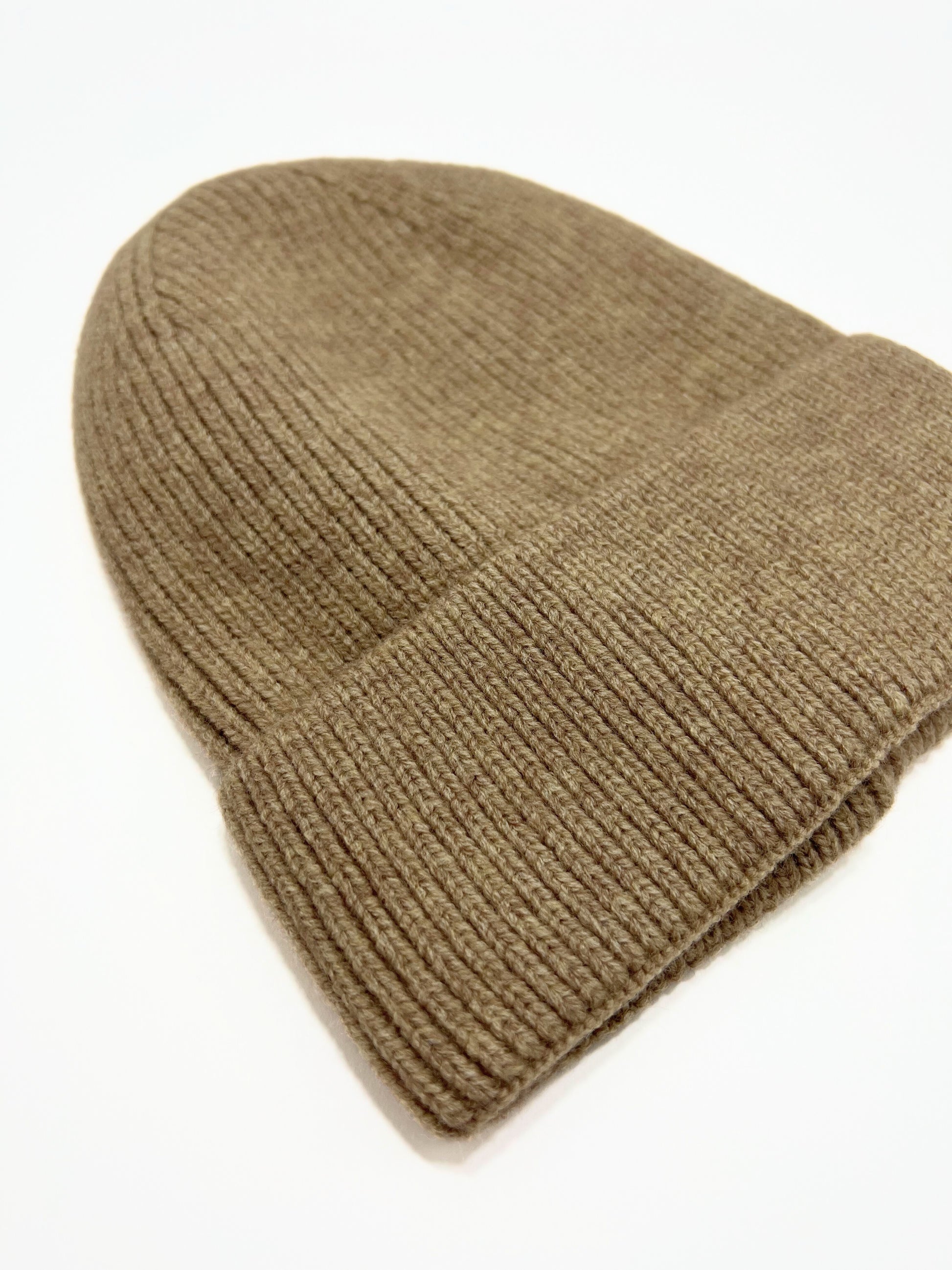 Berretto A Coste Biscotto, Ribbed Beanie Biscuit