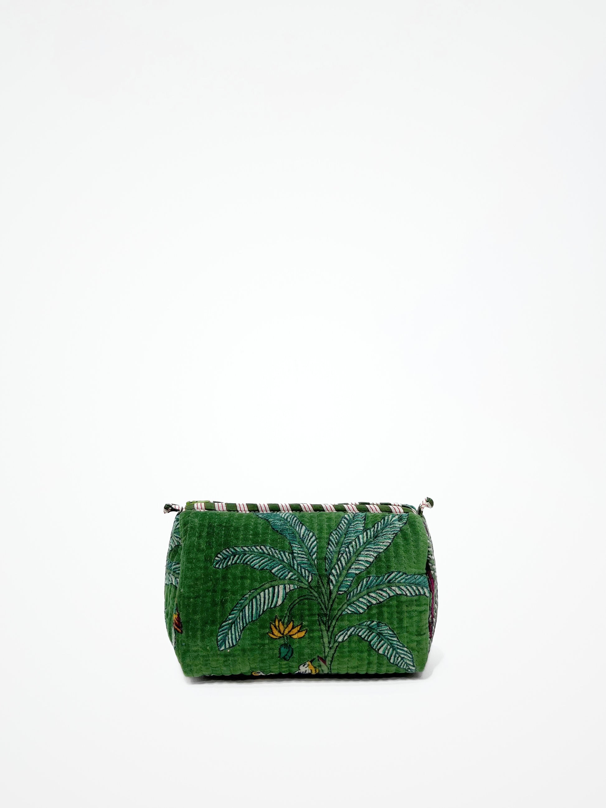 Beauty Case Velluto Verde, Green Velvet Beauty Case