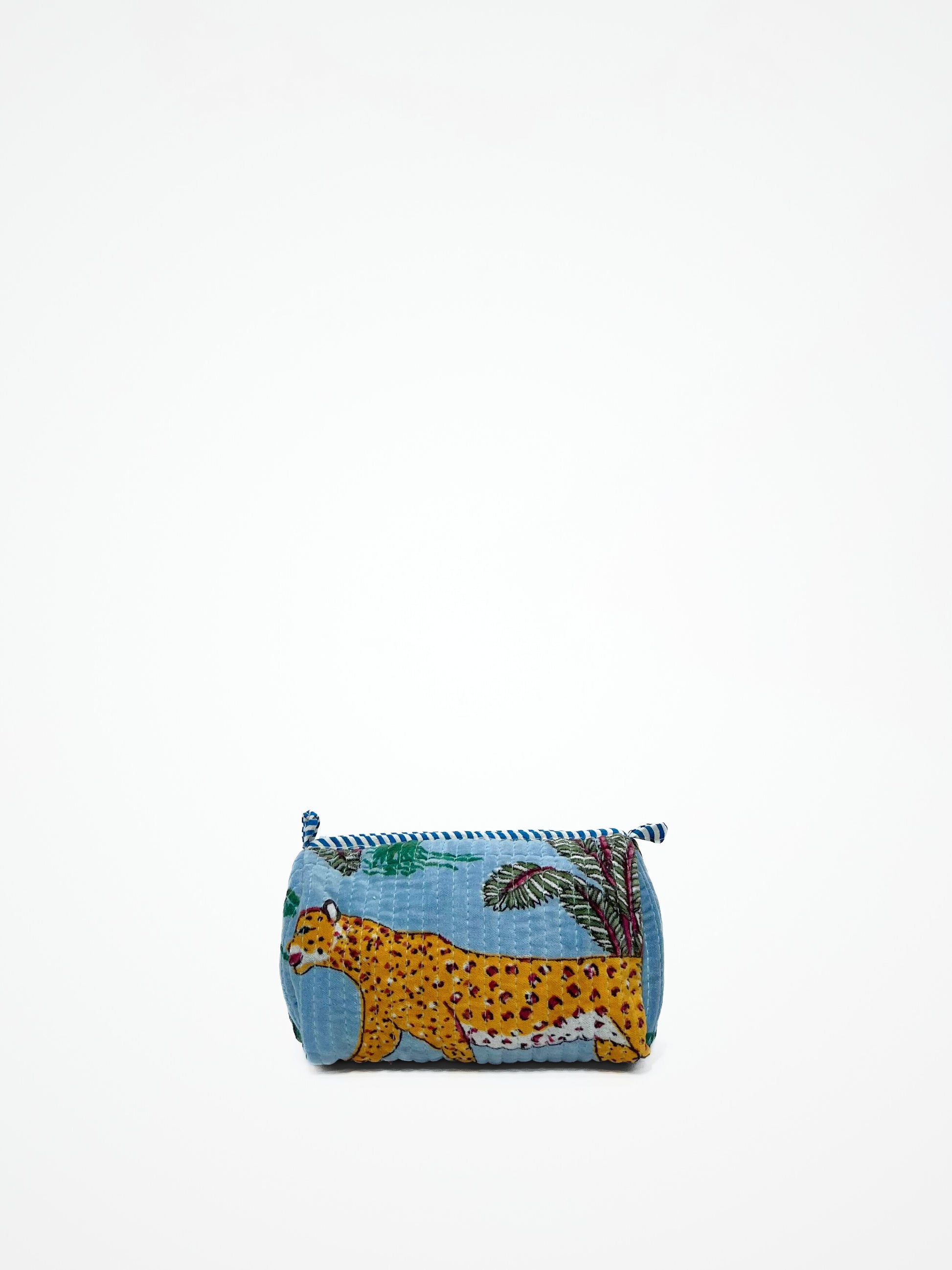 Beauty Case Velluto Celeste Pastello, Velvet Pastel Sky Blue Beauty Case