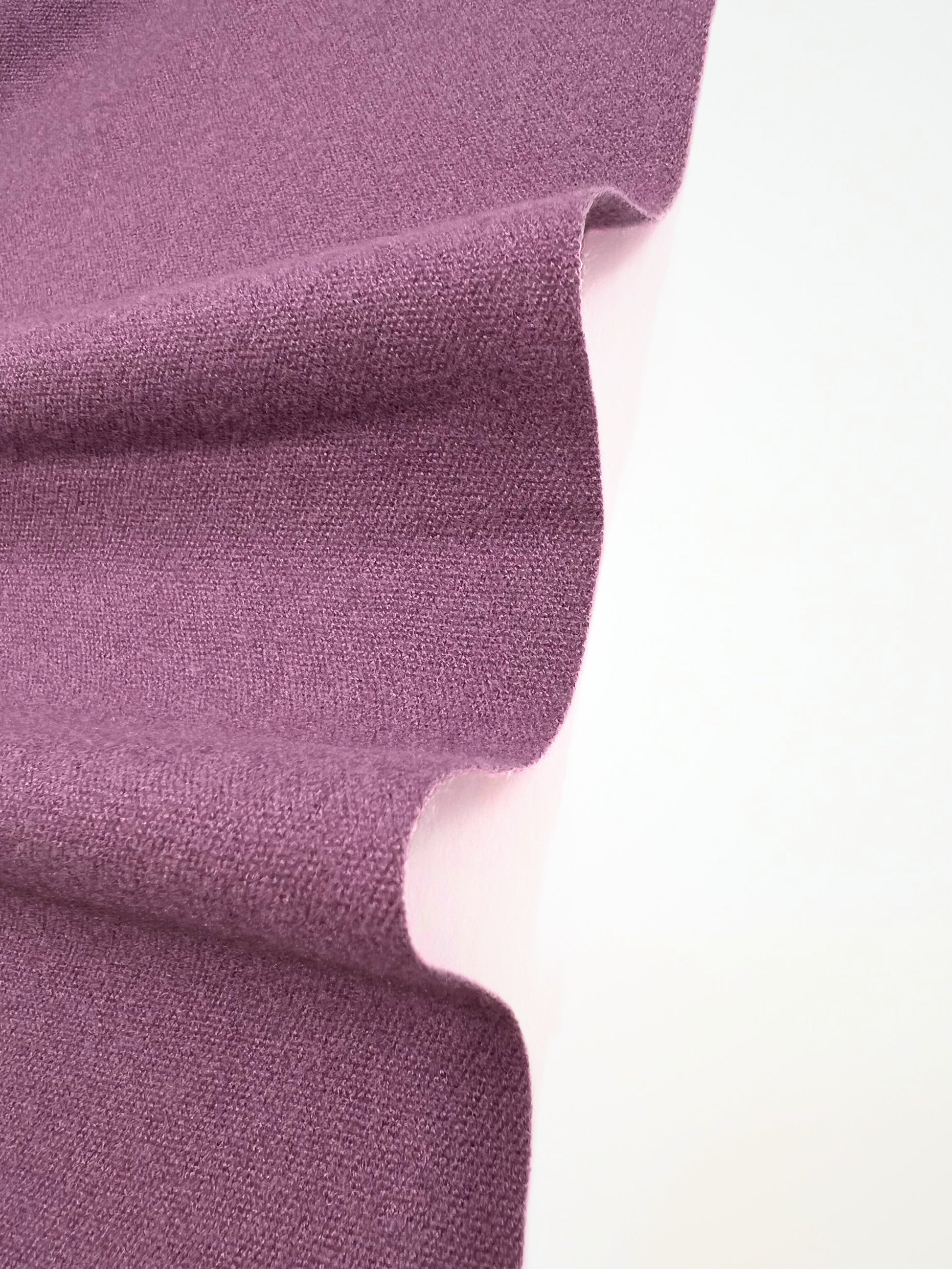 Sciarpa In Misto Cashmere E Lana Color Prugna Pastello