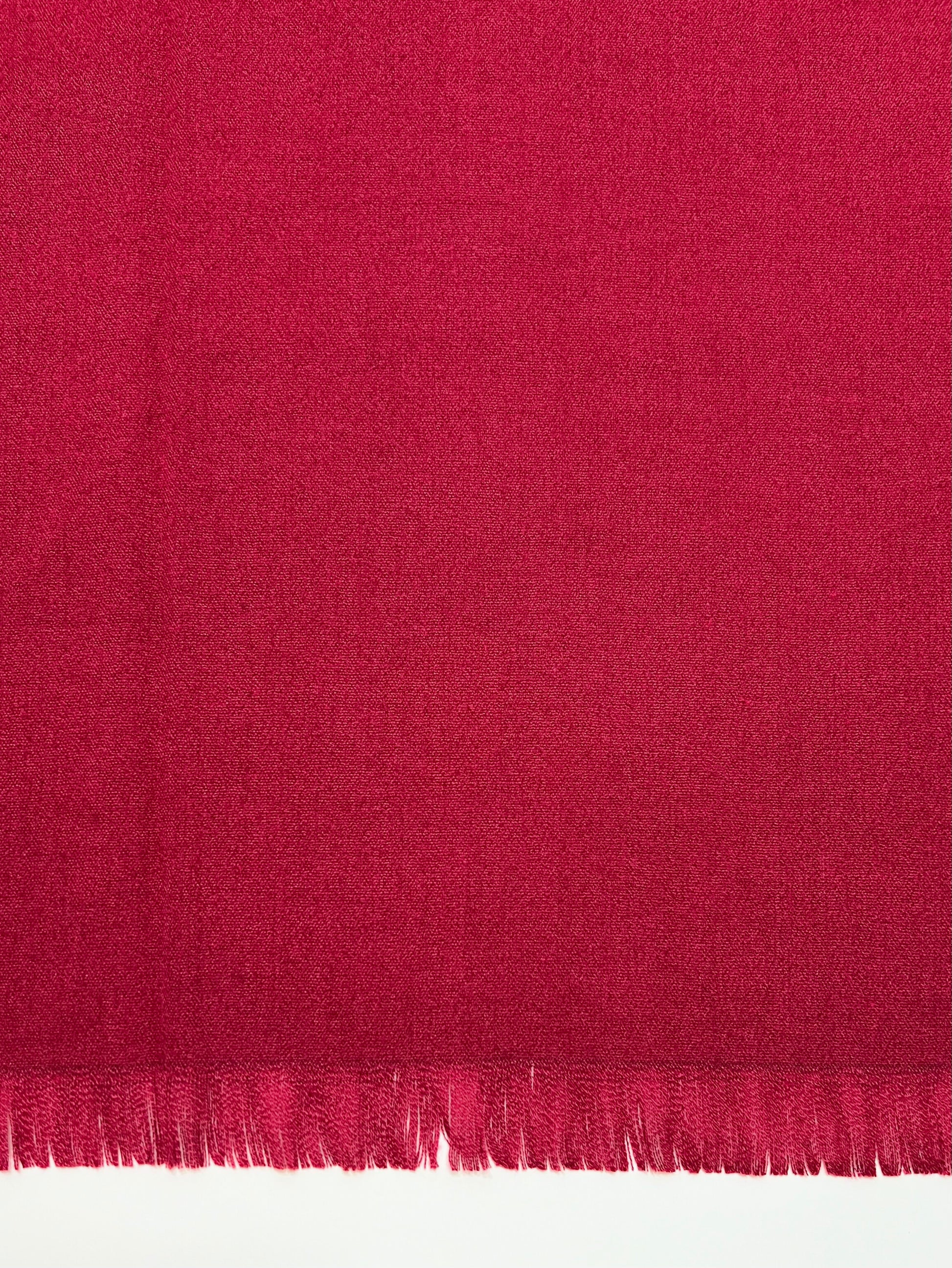 Sciarpa In Misto Cashmere E Lana Rosso Scuro