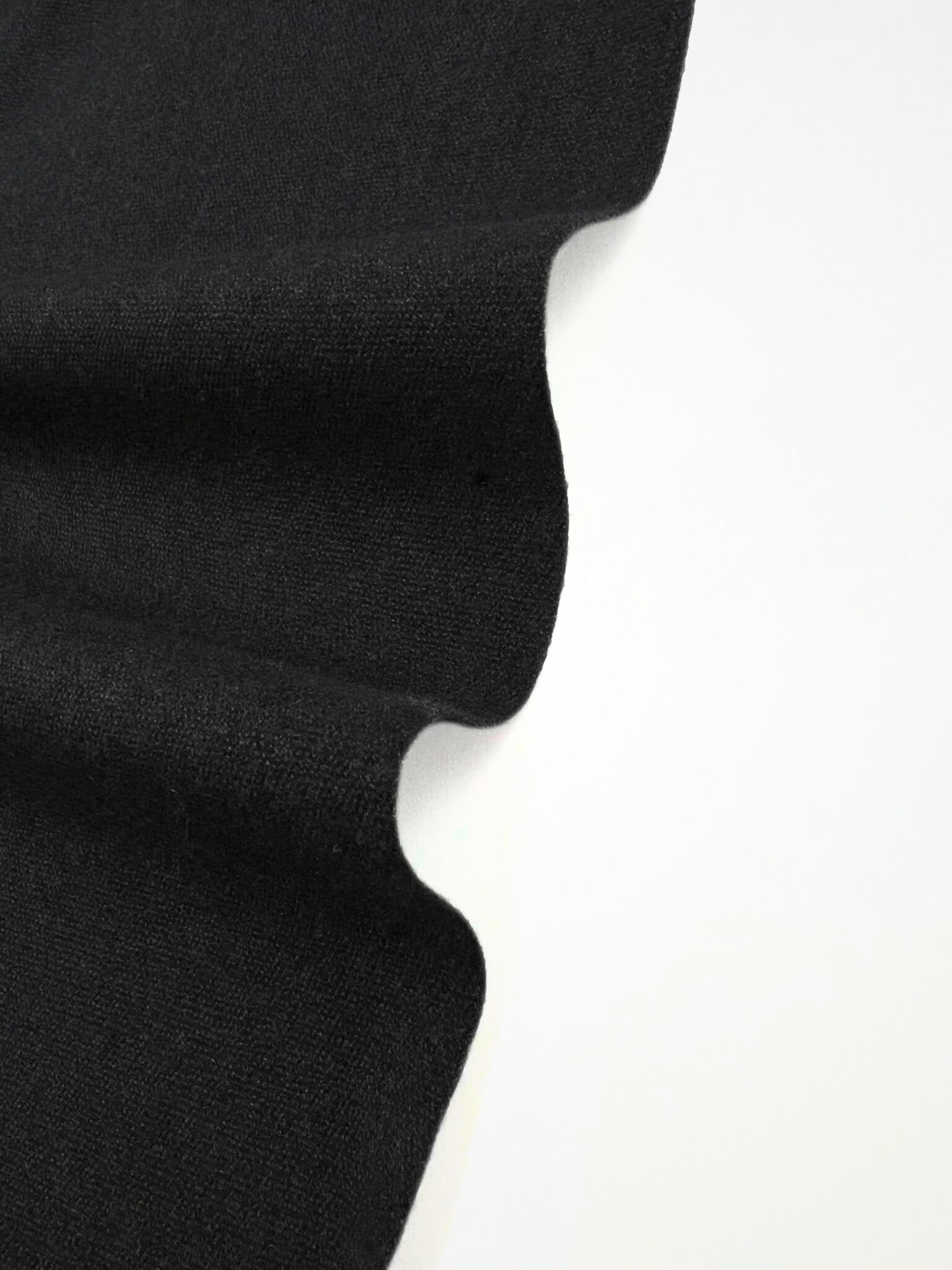 Sciarpa In Misto Cashmere E Lana Color Nero