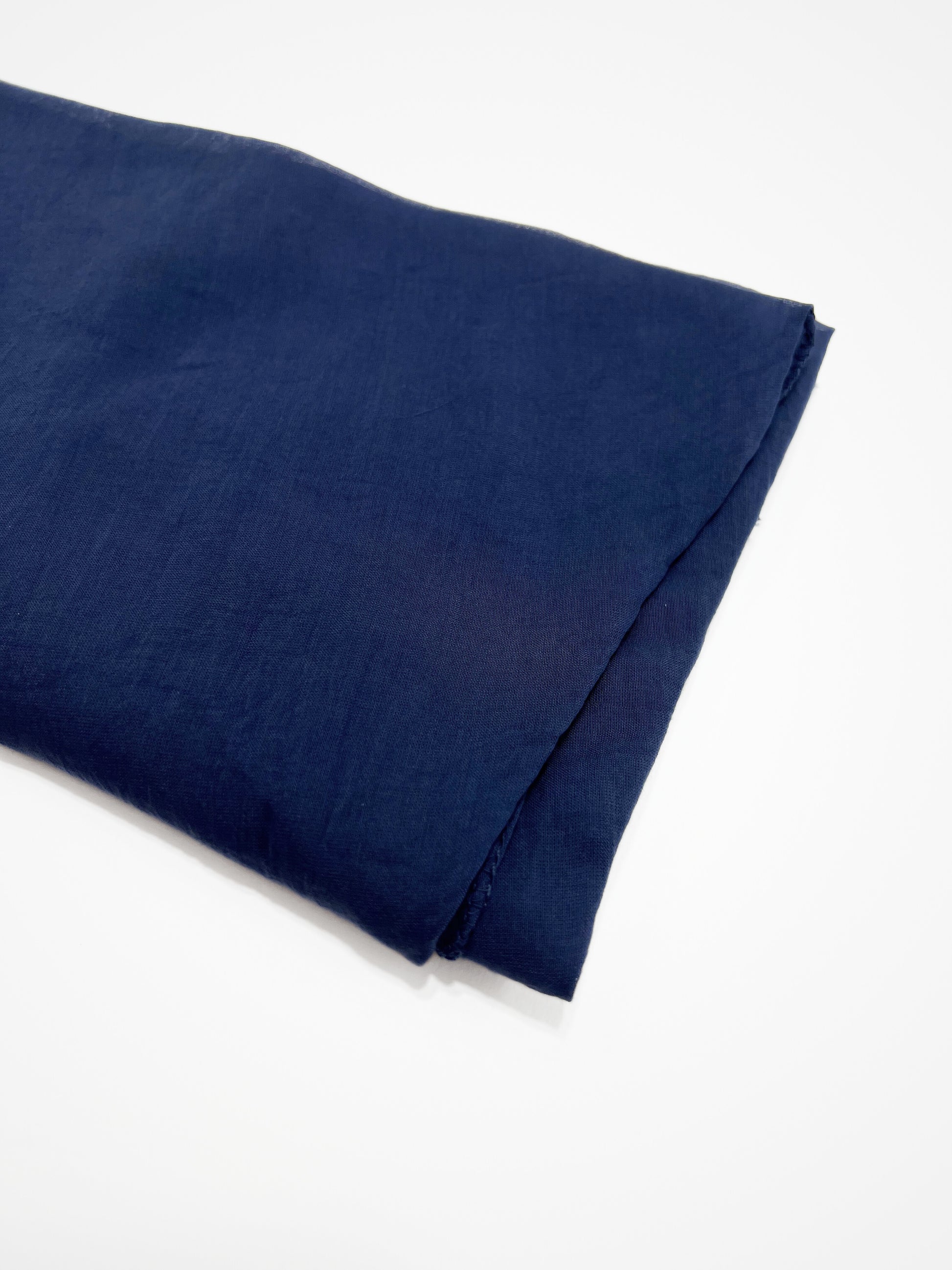 Foulard Seta Cotone Blu, Silk Cotton Foulard Blue