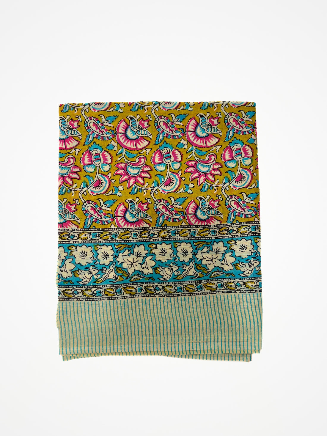 Sciarpa-Pareo In Puro Cotone Senape, Cotton Scarf Beach Coverup Mustard