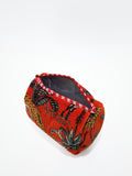 Beauty Case Velluto Arancione, Orange Velvet Beauty Case