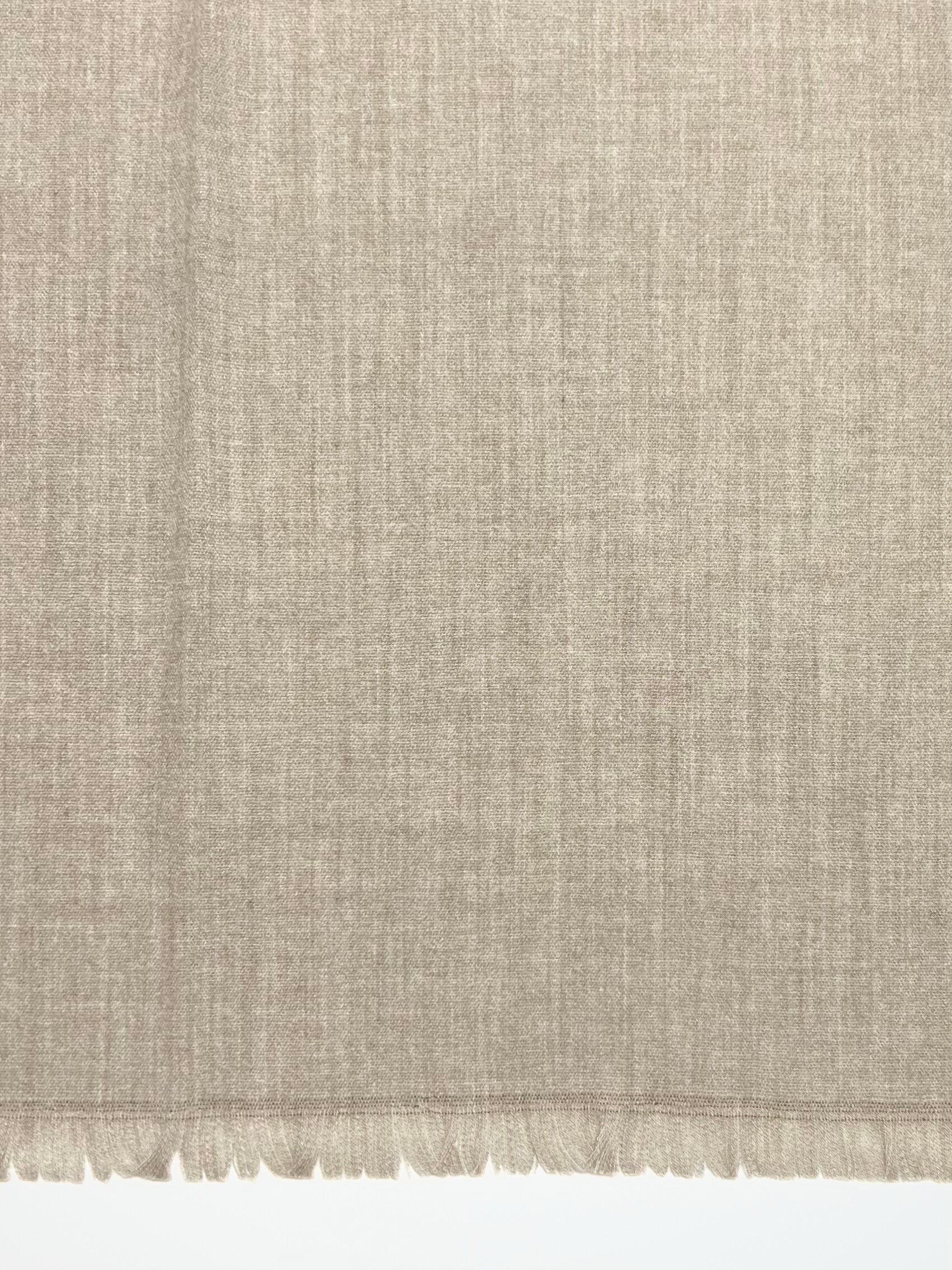 Sciarpa In Misto Cashmere E Lana Color Sabbia