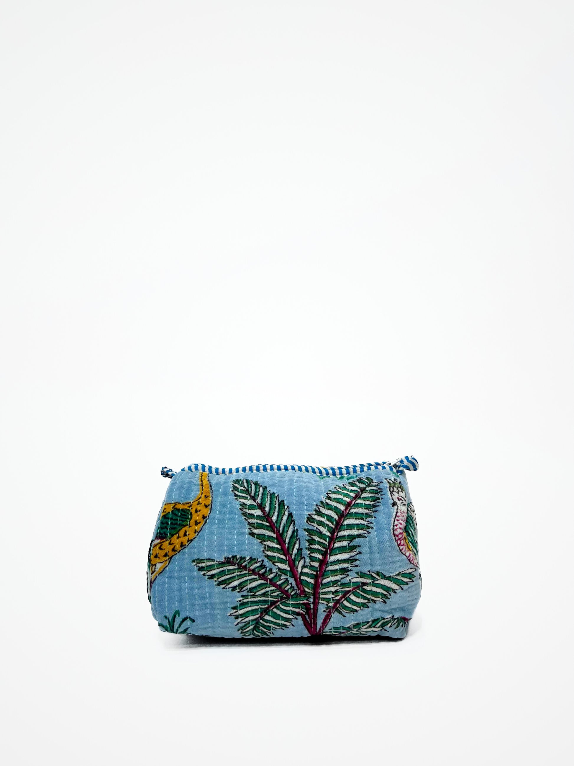Beauty Case Velluto Celeste Pastello, Velvet Pastel Sky Blue Beauty Case