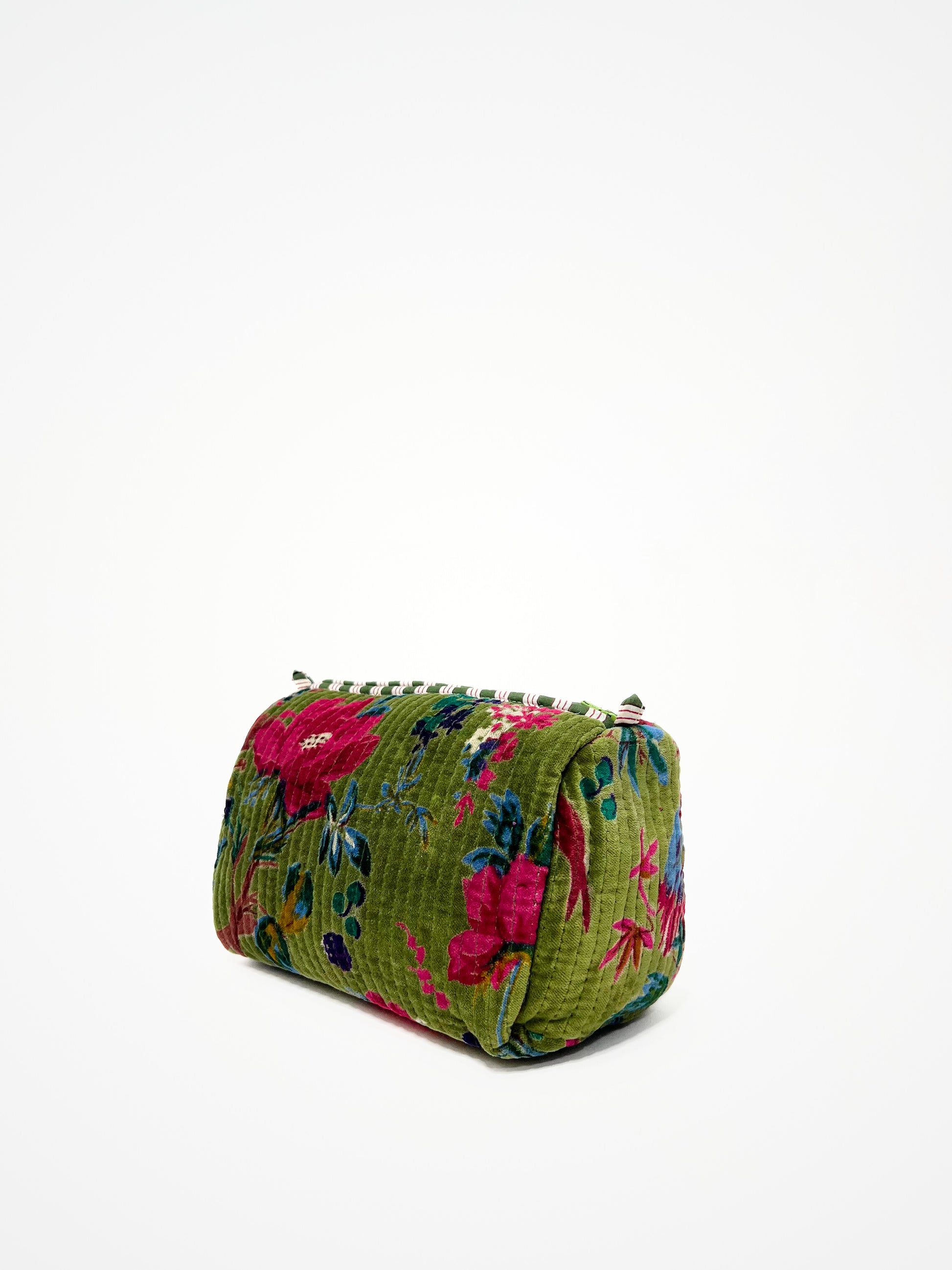 Beauty Case Velluto Verde, Green Velvet Beauty Case