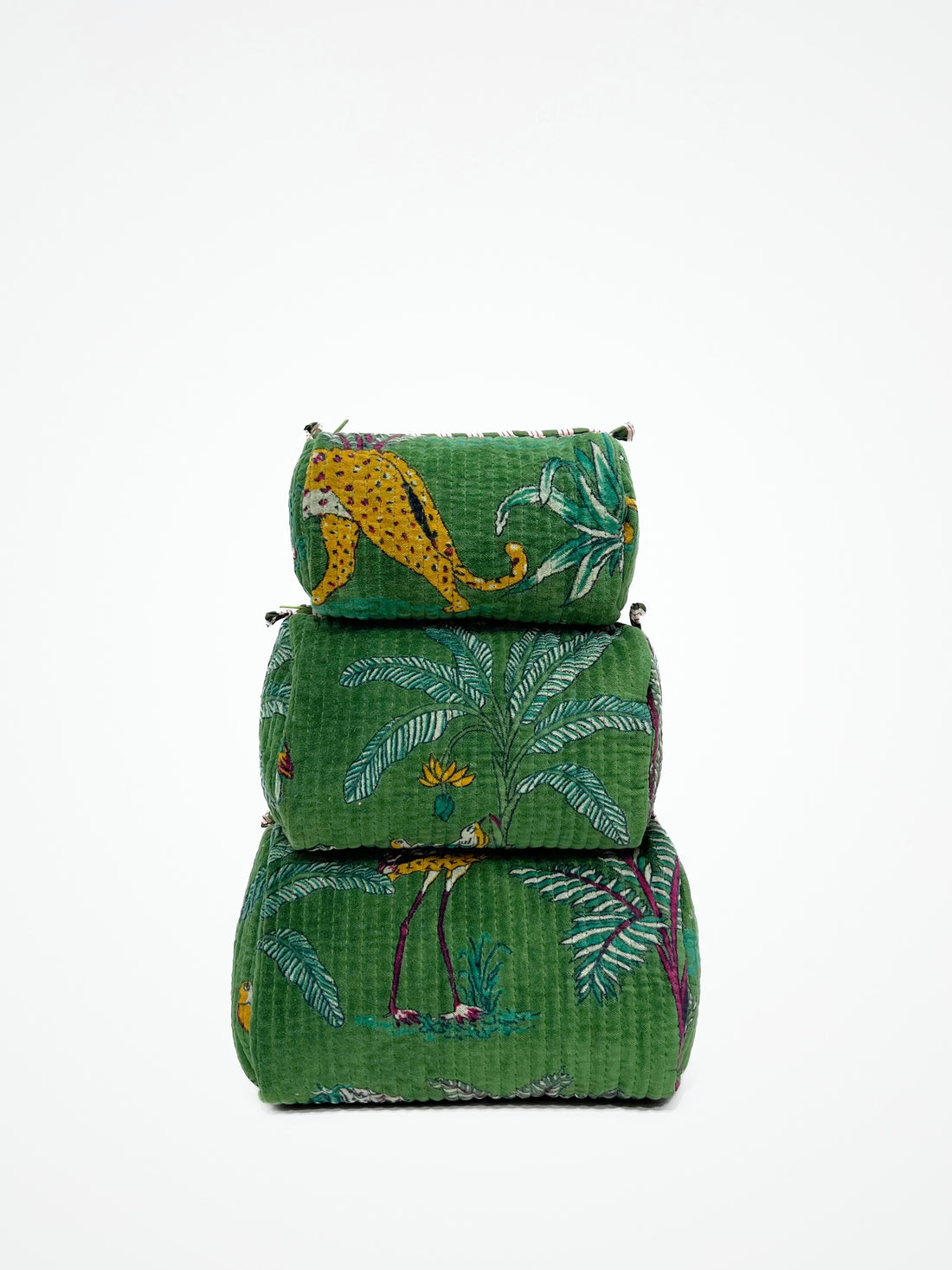 Beauty Case Velluto Verde, Green Velvet Beauty Case