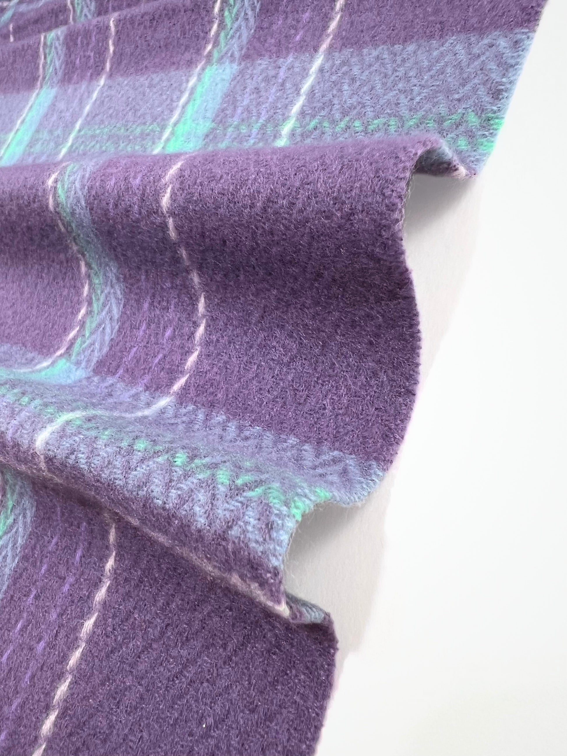 Sciarpa Invernale Tartan Lilla, Winter Scarf Tartan Lilac
