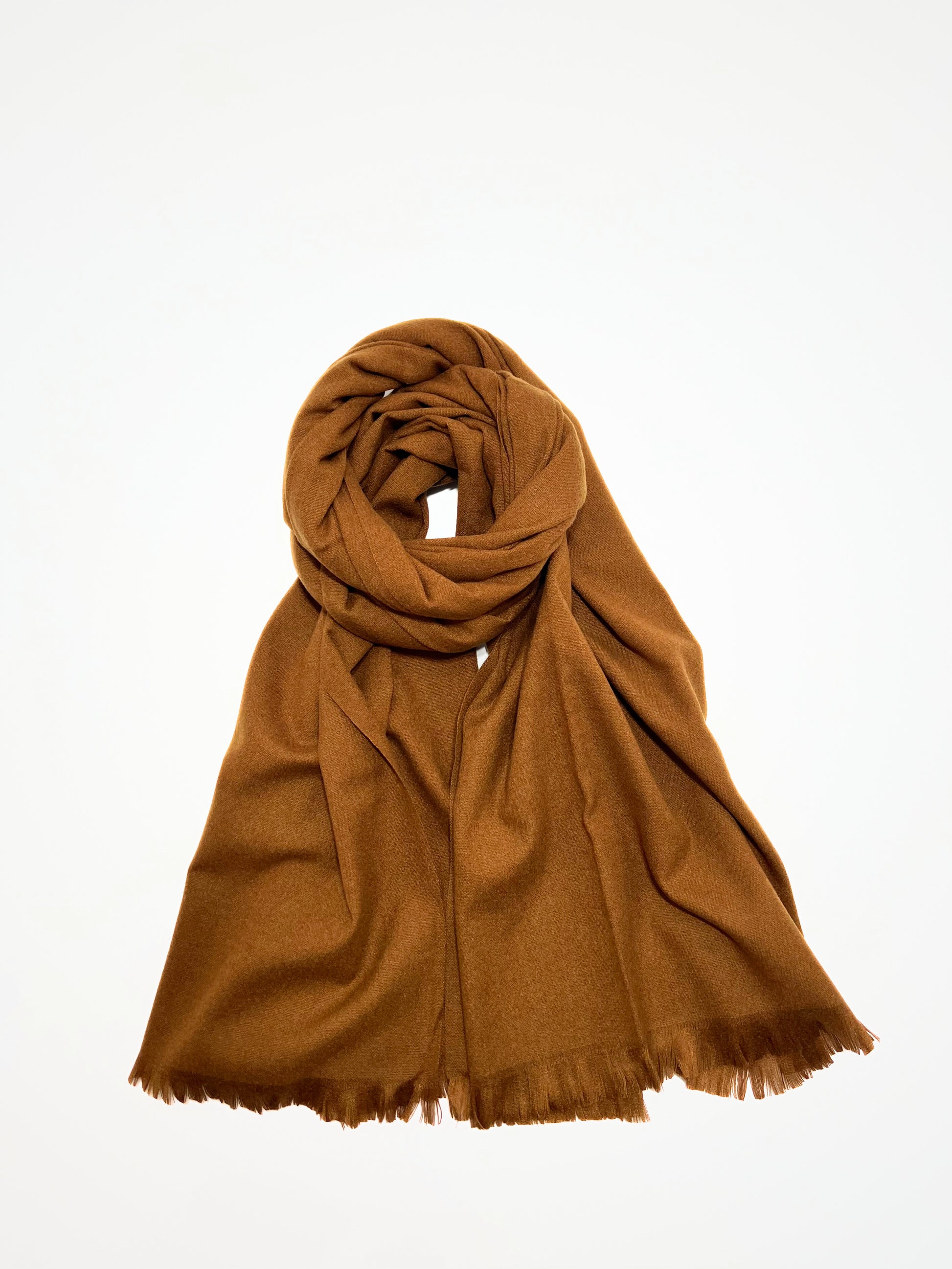 Sciarpa In Misto Cashmere E Lana Color Coccio