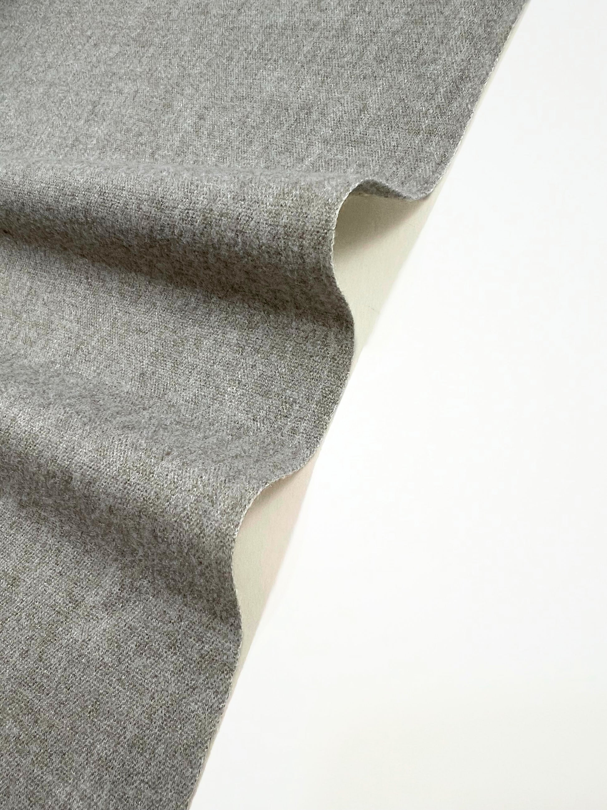 Sciarpa In Misto Cashmere E Lana Color Grigio Chiaro