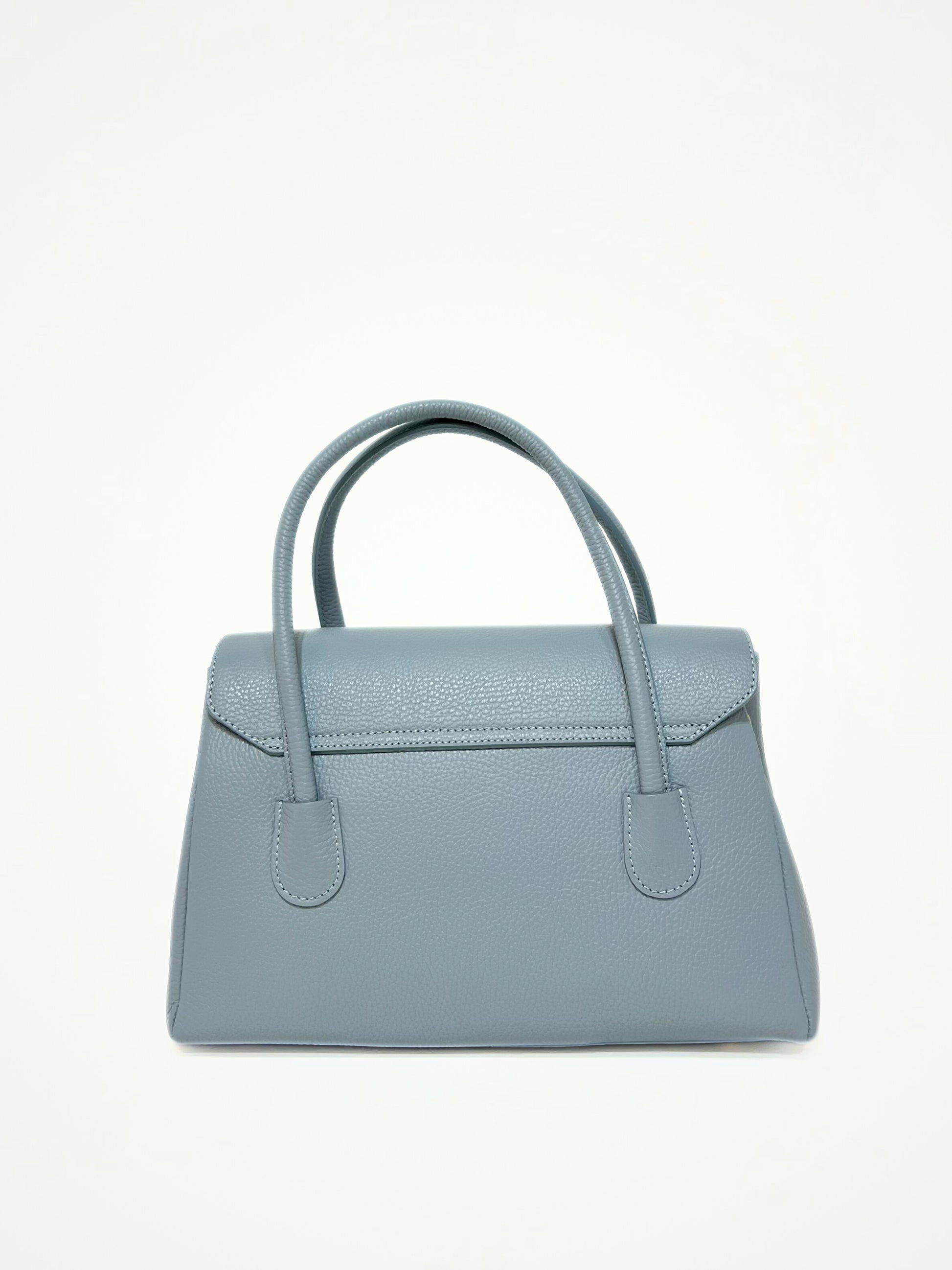 Borsa A Mano In Pelle Carta Zucchero, Top Handle Bag In Leather Sugar Paper