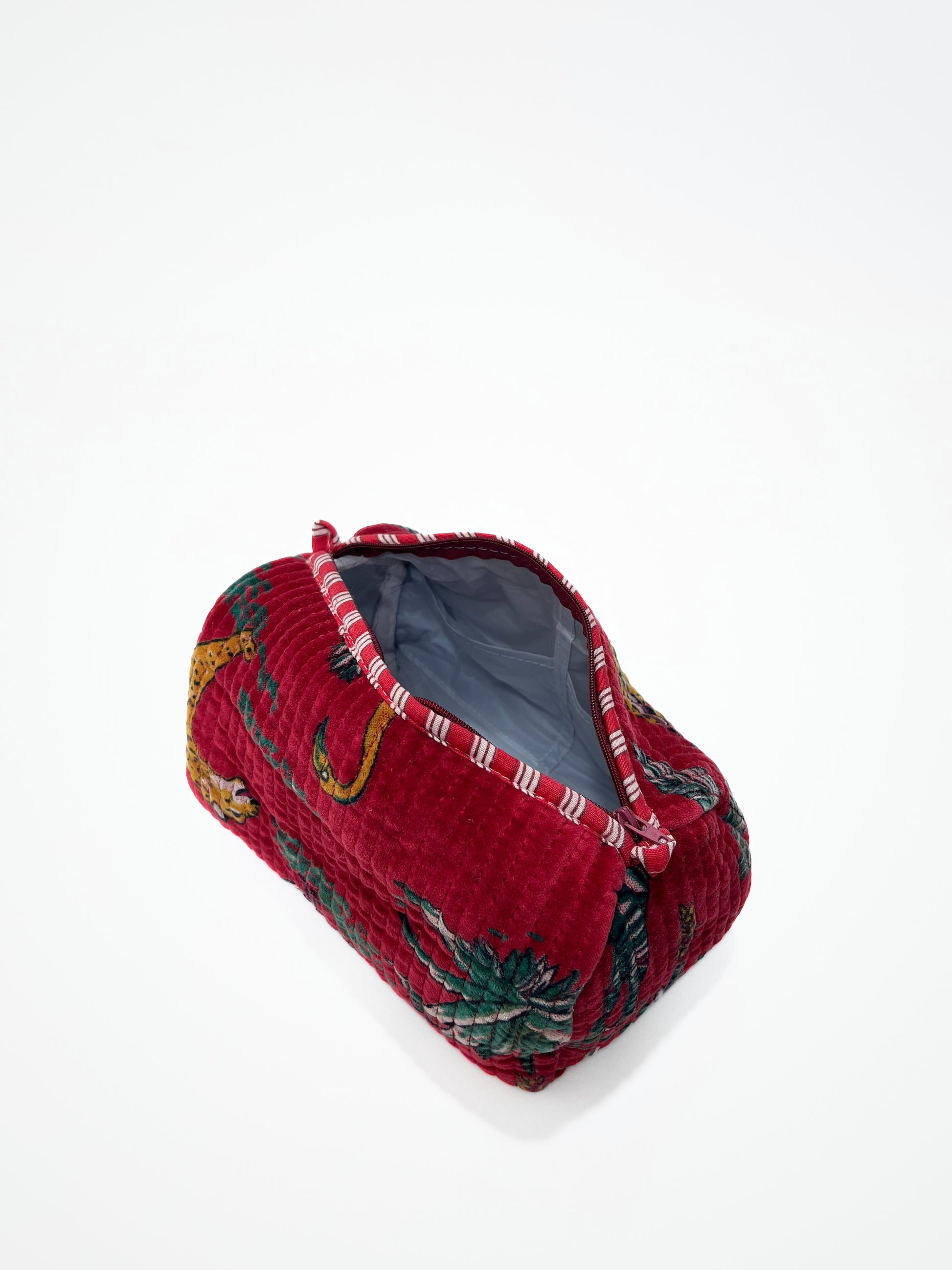 Beauty Case Velluto Ciliegia, Velvet Cherry Red Beauty Case