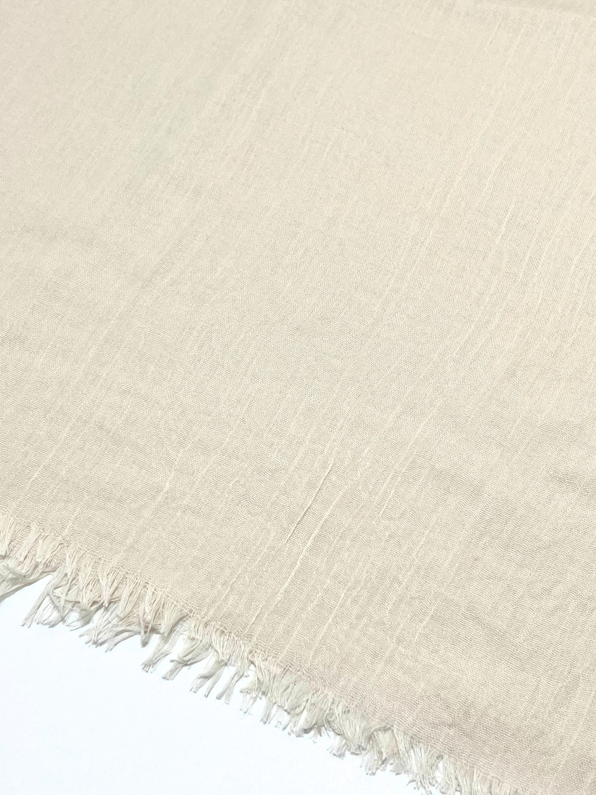 Sciarpa Viscosa Modal Avorio, Viscose And Modal Scarf Off-white