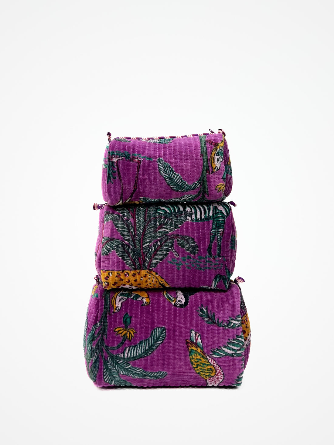 Beauty Case Velluto Violetta, Velvet Violet Beauty Case