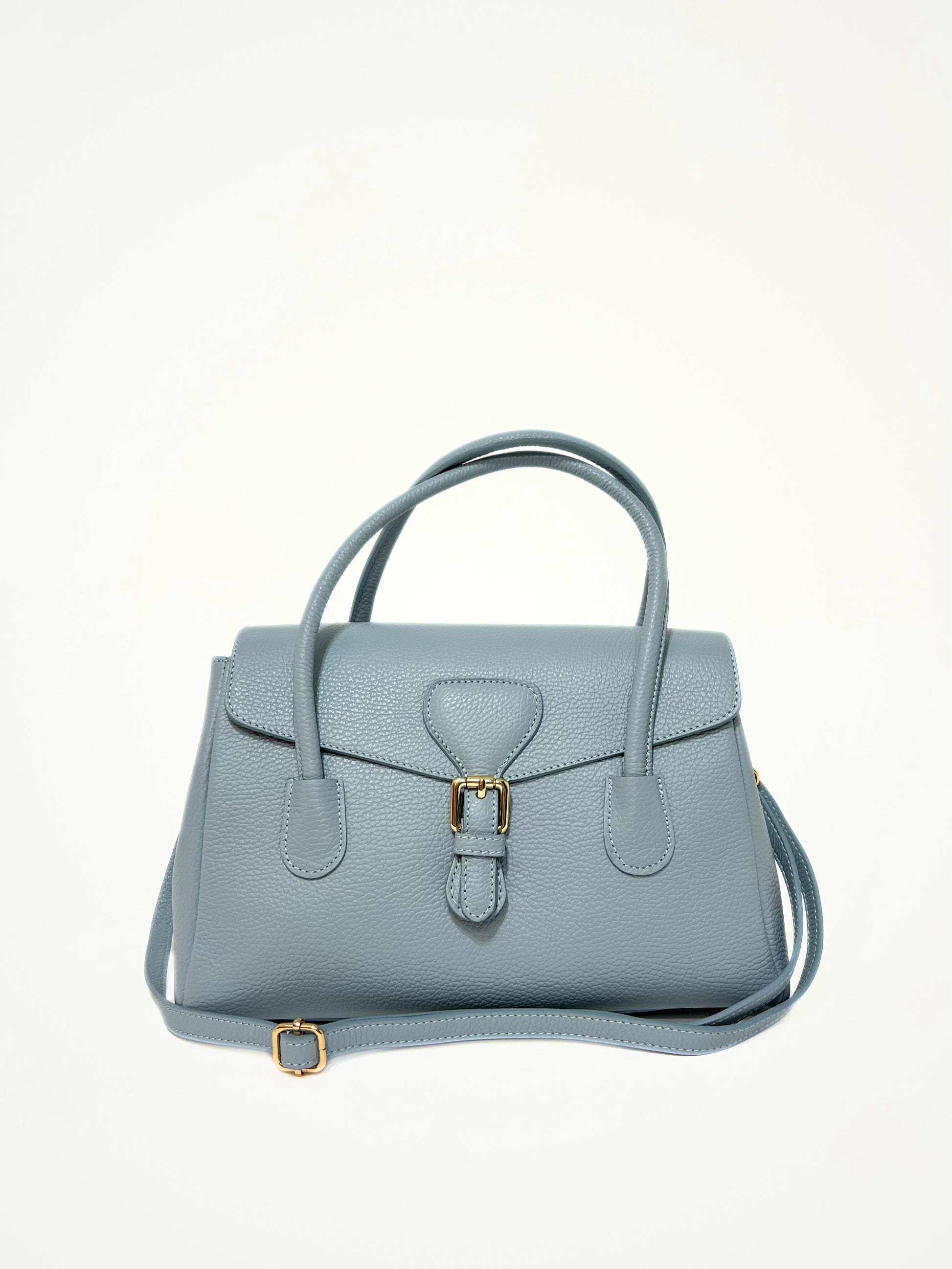 Borsa A Mano In Pelle Carta Zucchero, Top Handle Bag In Leather Sugar Paper