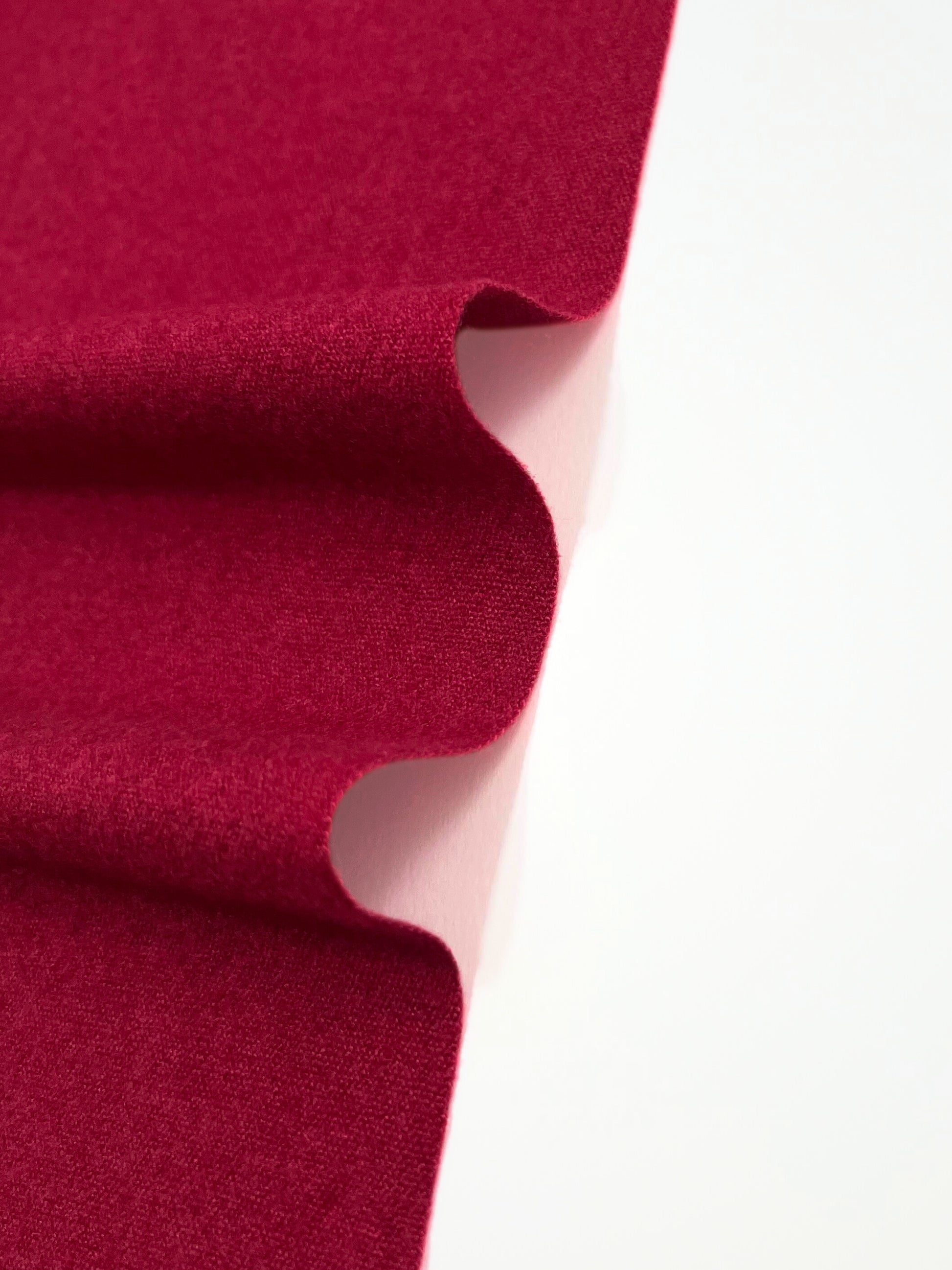 Sciarpa In Misto Cashmere E Lana Rosso Scuro