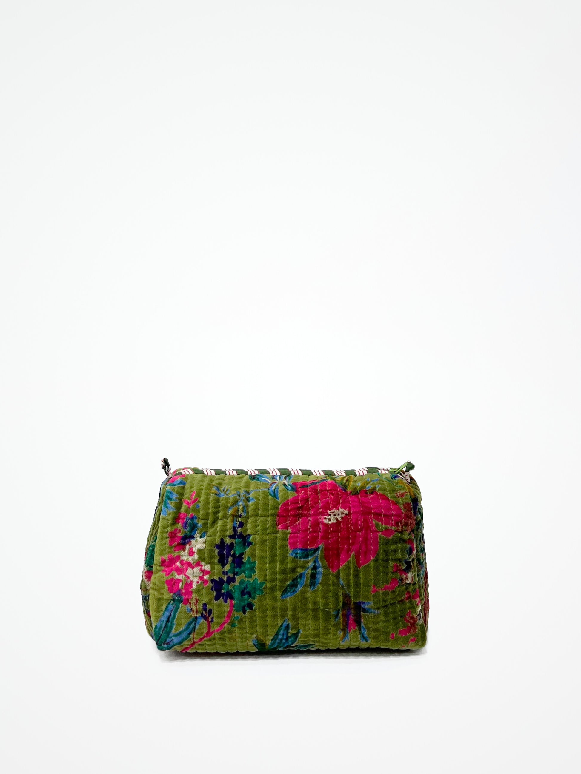 Beauty Case Velluto Verde, Green Velvet Beauty Case