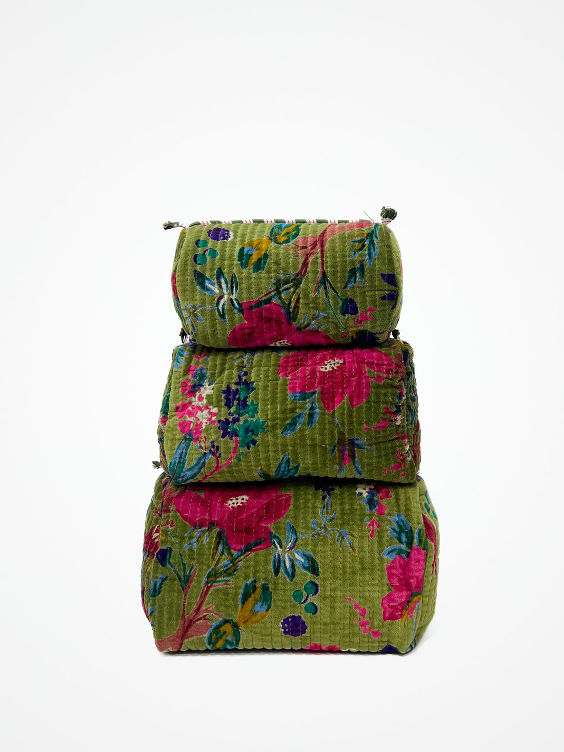 Beauty Case Velluto Verde, Green Velvet Beauty Case