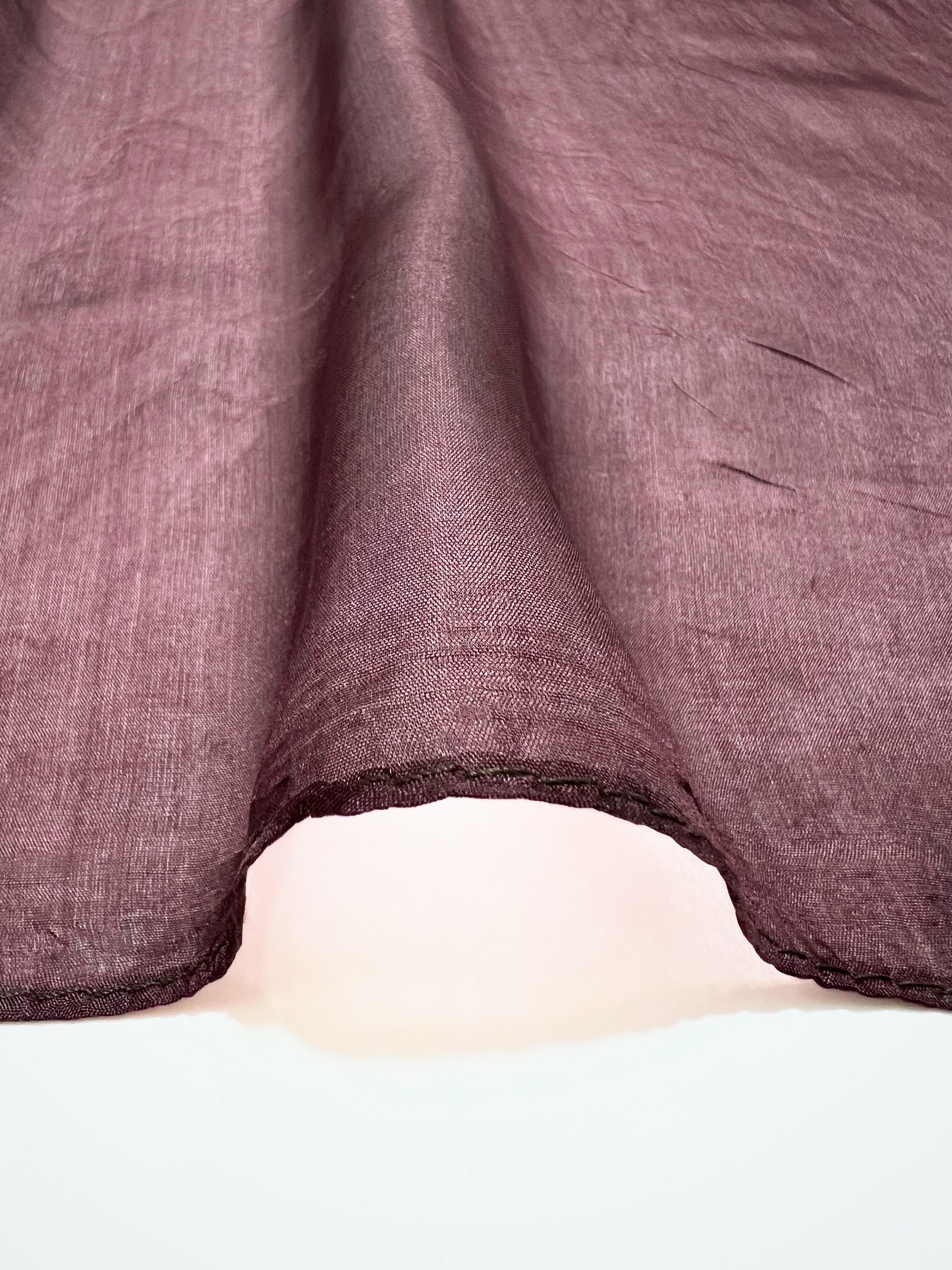 Stola In Pura Seta Marrone, Pure Silk Stole Brown