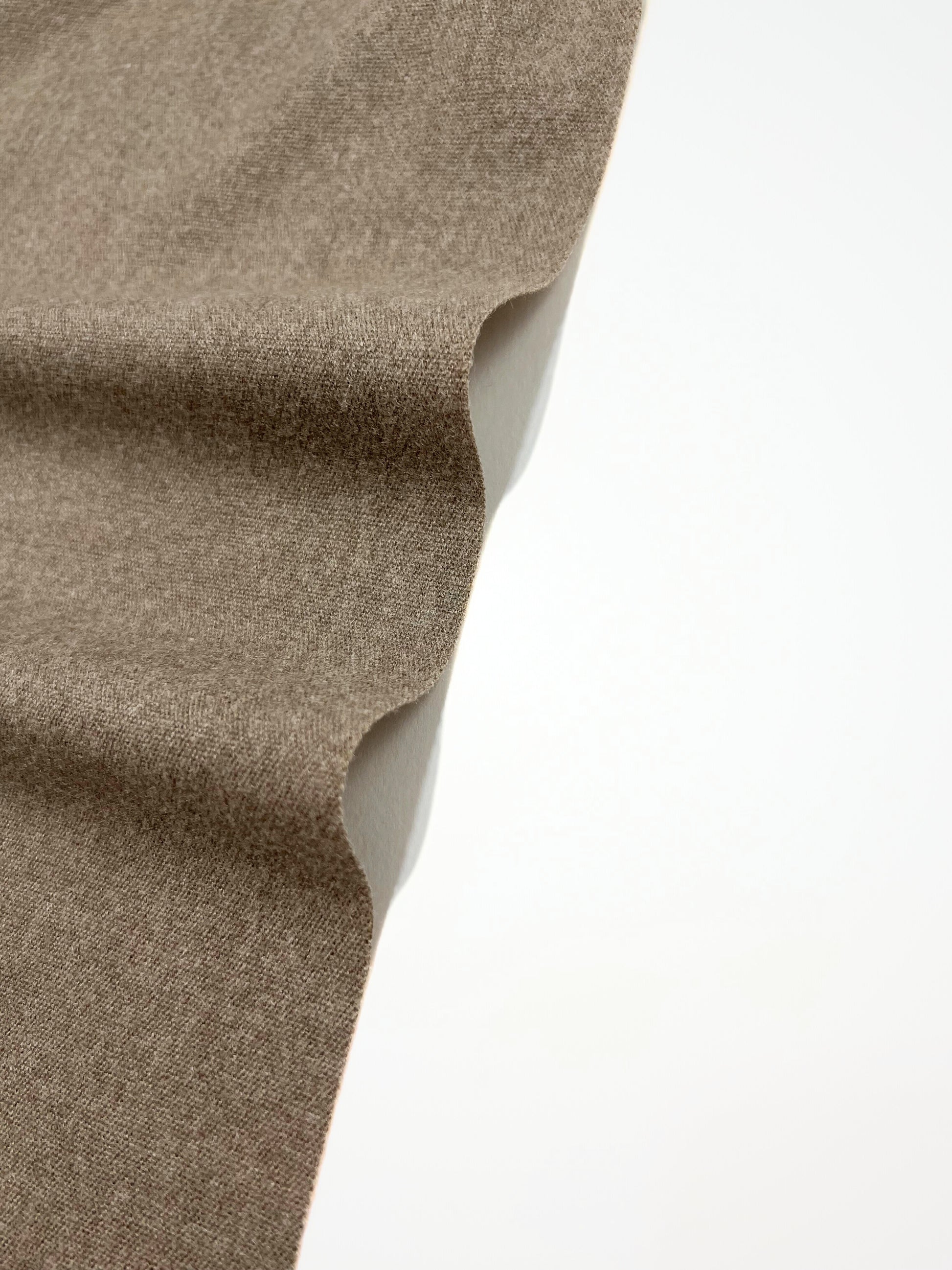 Sciarpa In Misto Cashmere E Lana Taupe