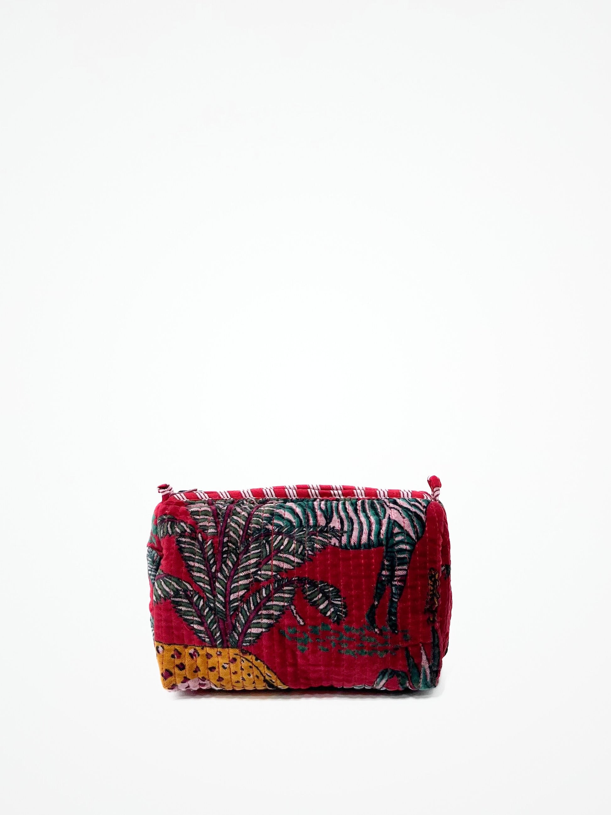 Beauty Case Velluto Ciliegia, Velvet Cherry Red Beauty Case