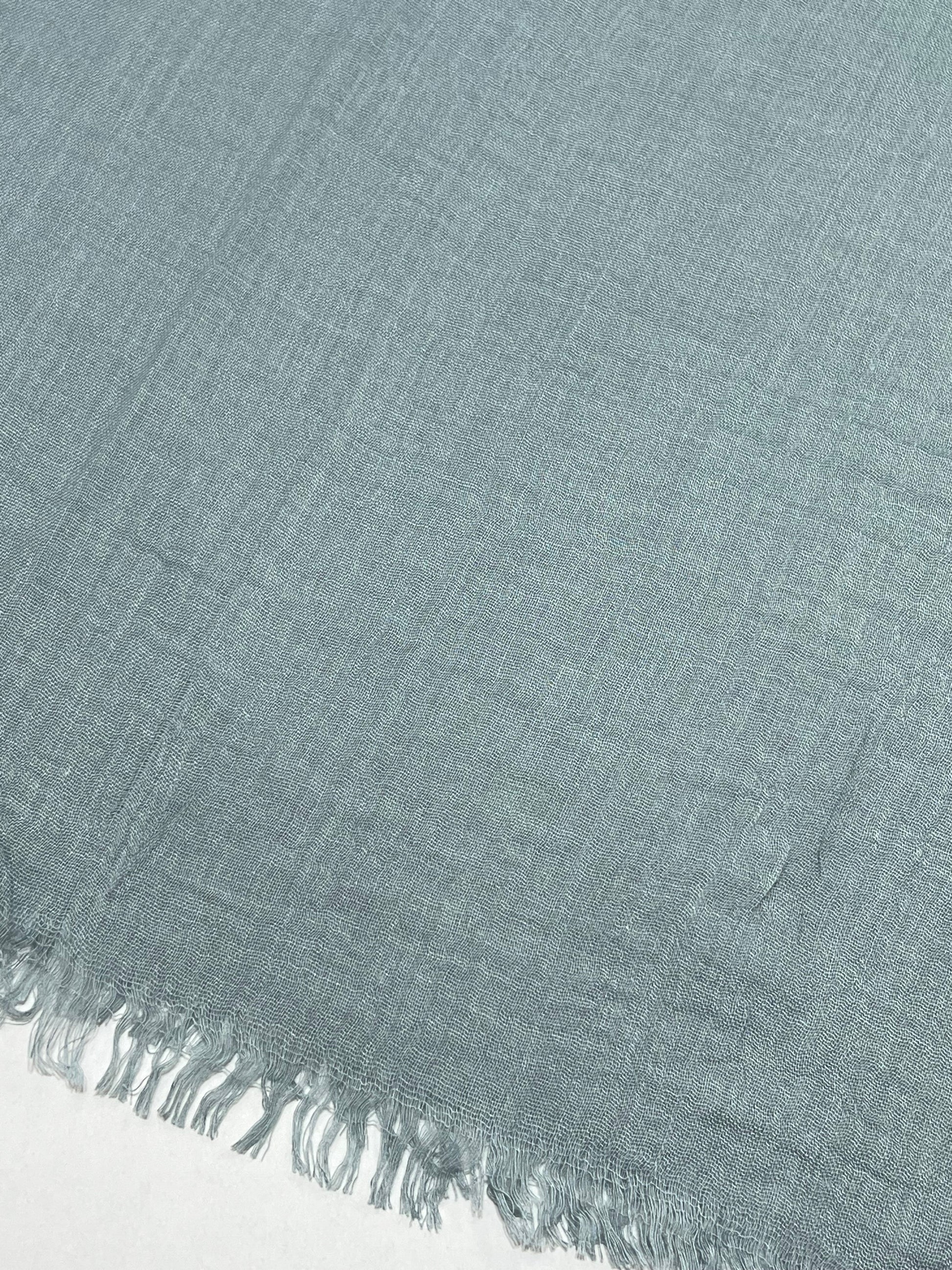Sciarpa In Viscosa E Modal Morbida Color Grigio Bluastro