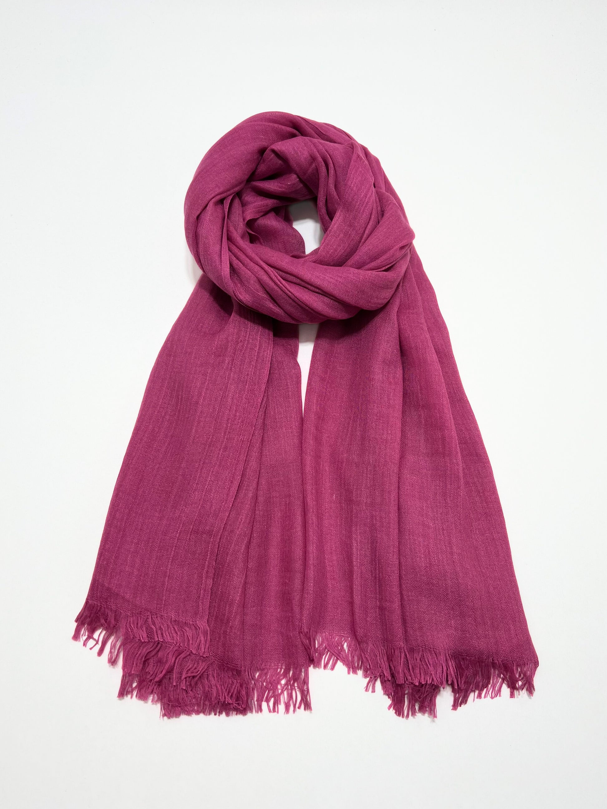 Sciarpa In Viscosa E Modal Telemagenta, Viscose And Modal Scarf Telemagenta