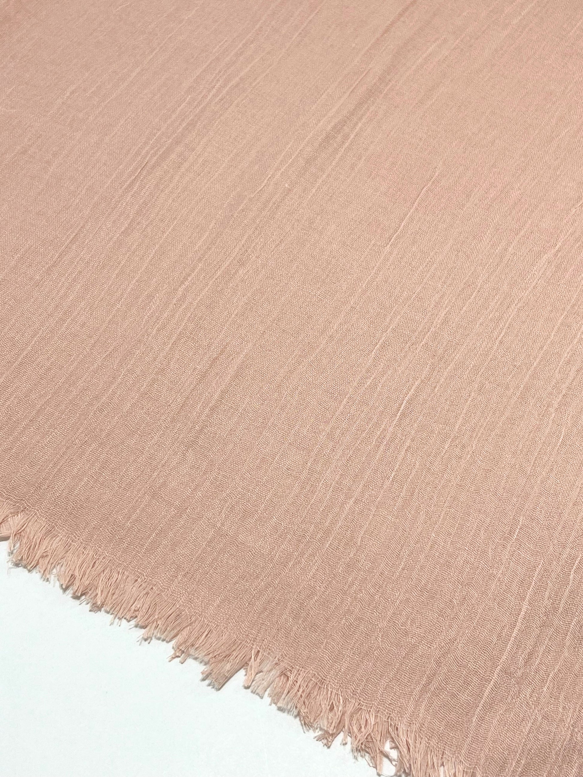 Sciarpa In Viscosa E Modal Rosa Pesca, Viscose And Modal Scarf Peach Pink