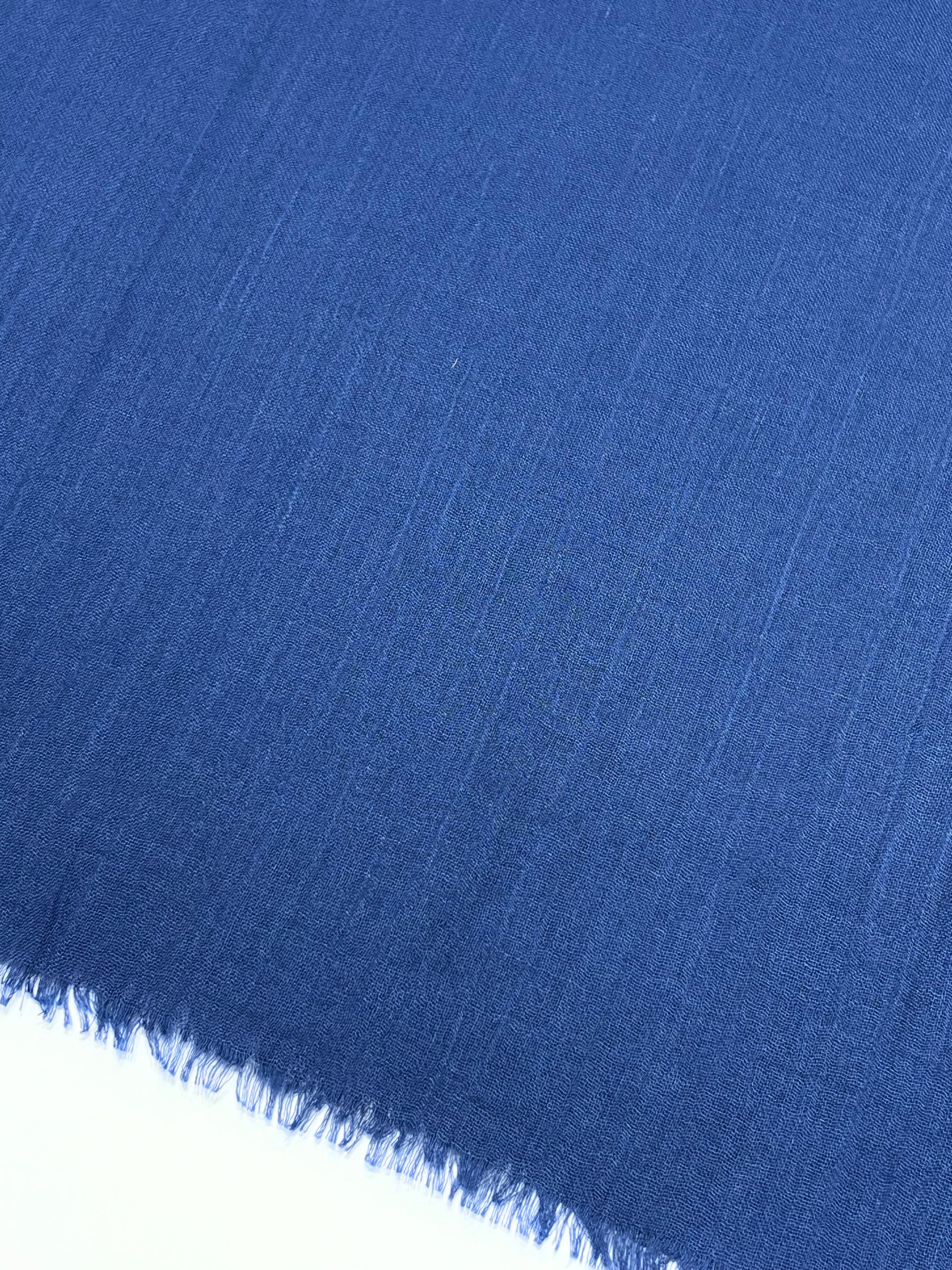 Sciarpa In Viscosa E Modal Blu Acceso, Viscose And Modal Scarf Bright Blue