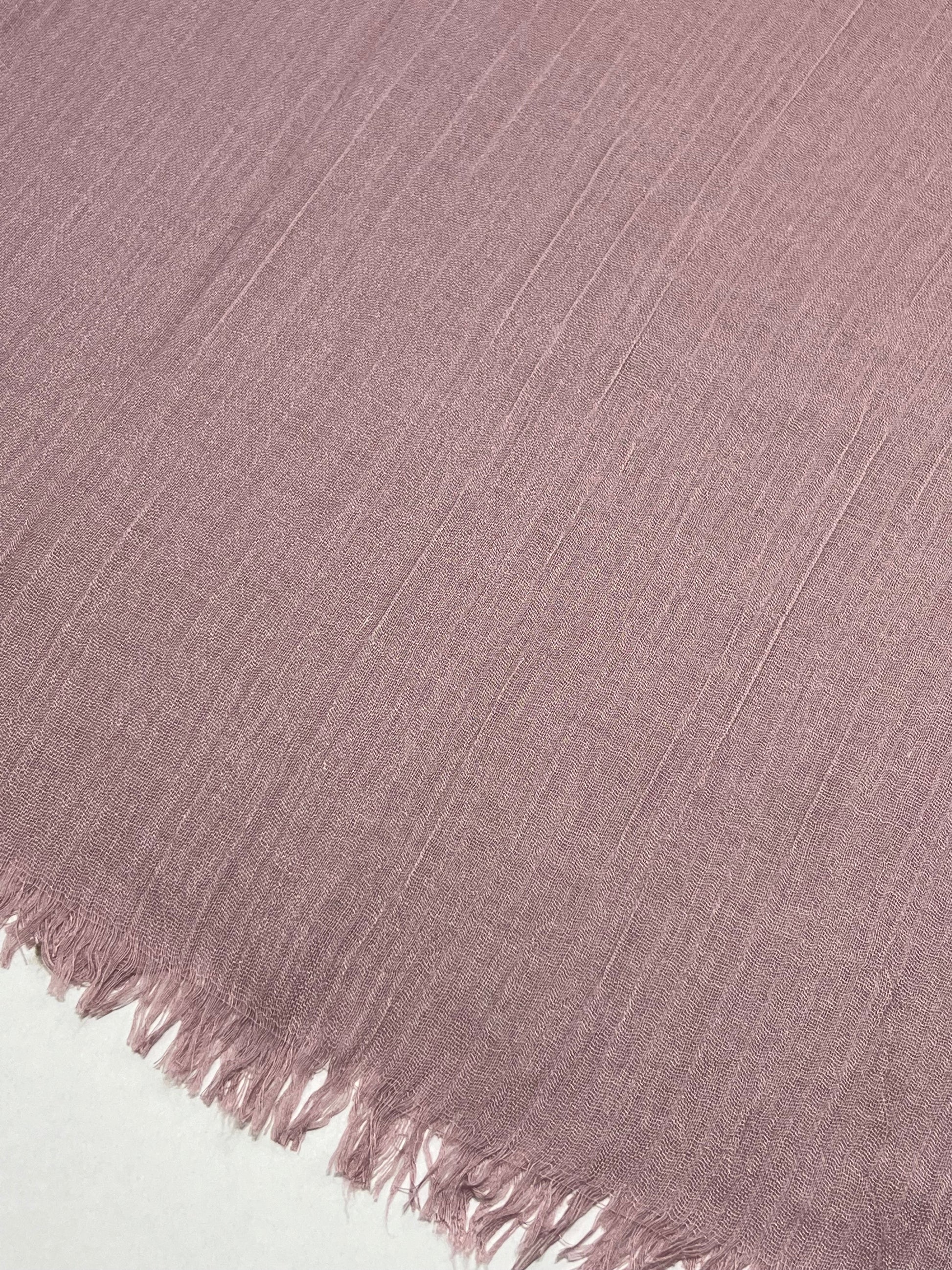 Sciarpa In Viscosa E Modal Rosa Antico, Viscose And Modal Scarf Antique Pink