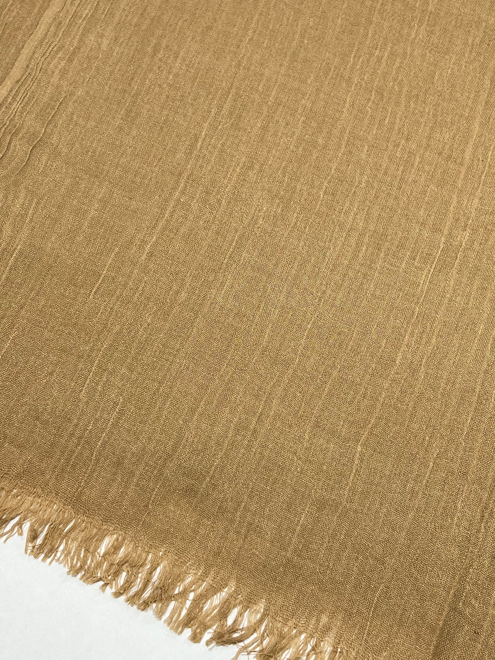 Sciarpa Viscosa Modal Caramello, Viscose And Modal Scarf Caramel