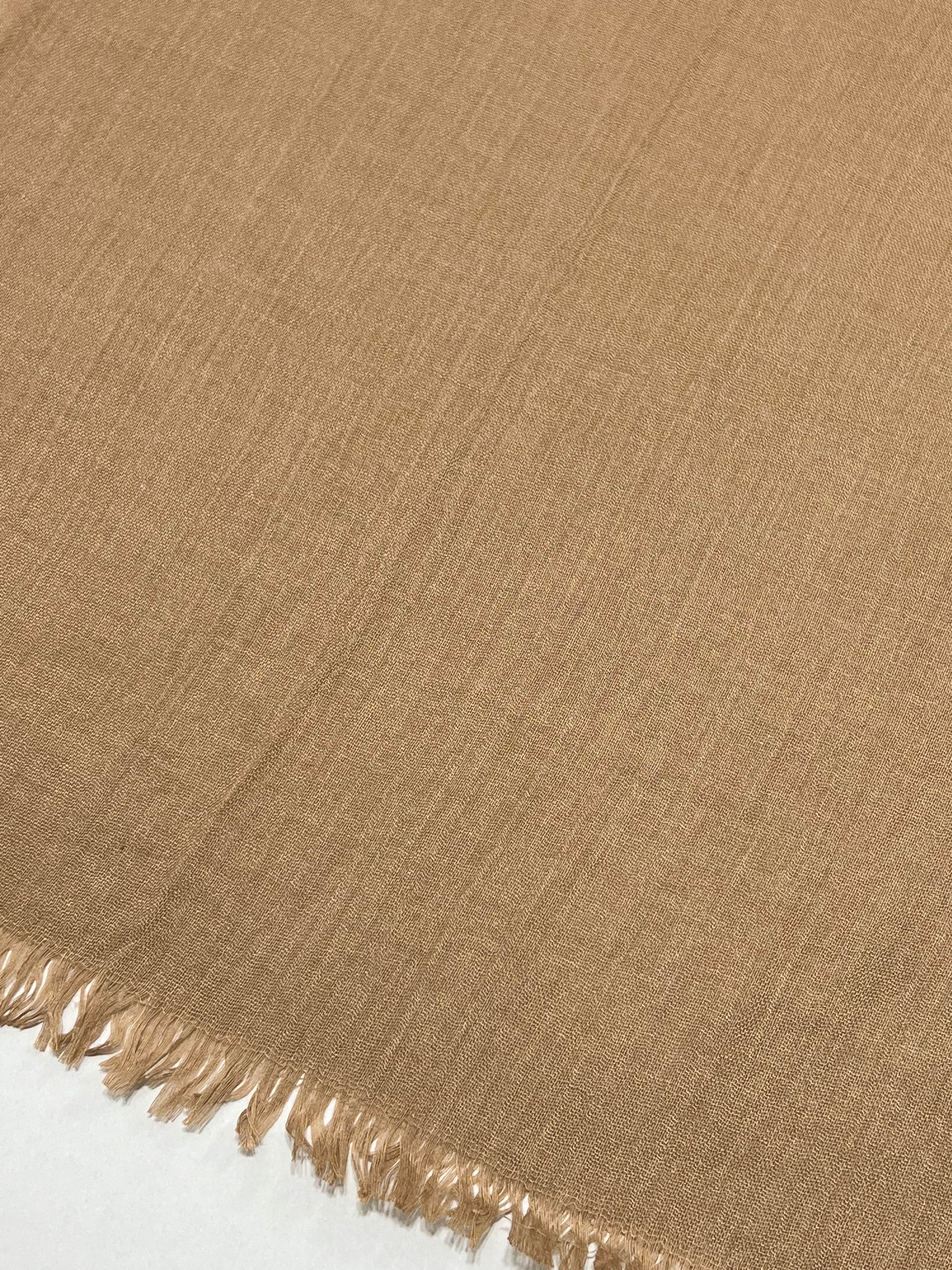 Sciarpa In Viscosa E Modal Morbida Biscotto, Viscose And Modal Scarf Biscuit