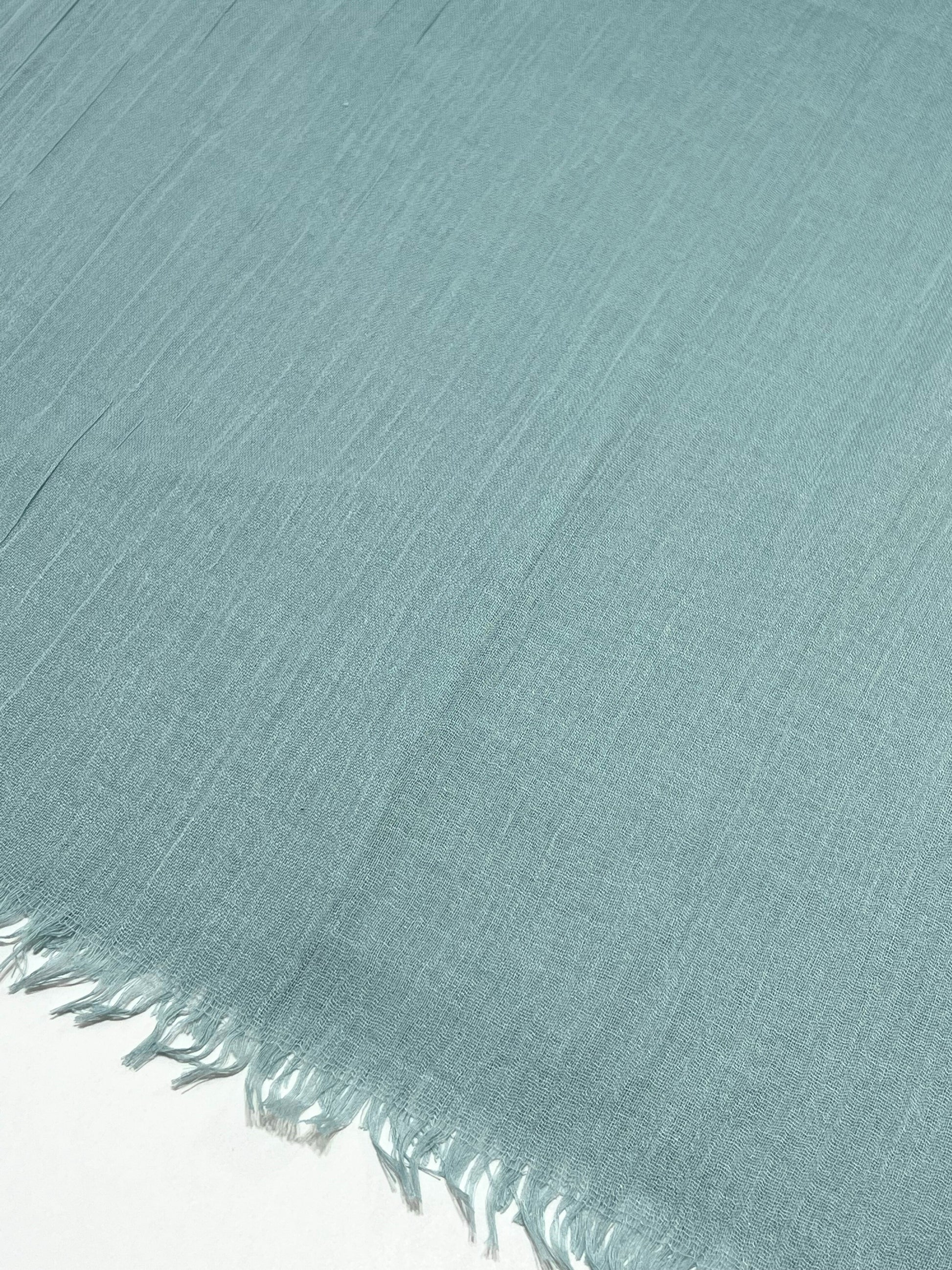 Sciarpa In Viscosa E Modal Acquamarina Pastello, Viscose And Modal Scarf Pastel Aquamarine