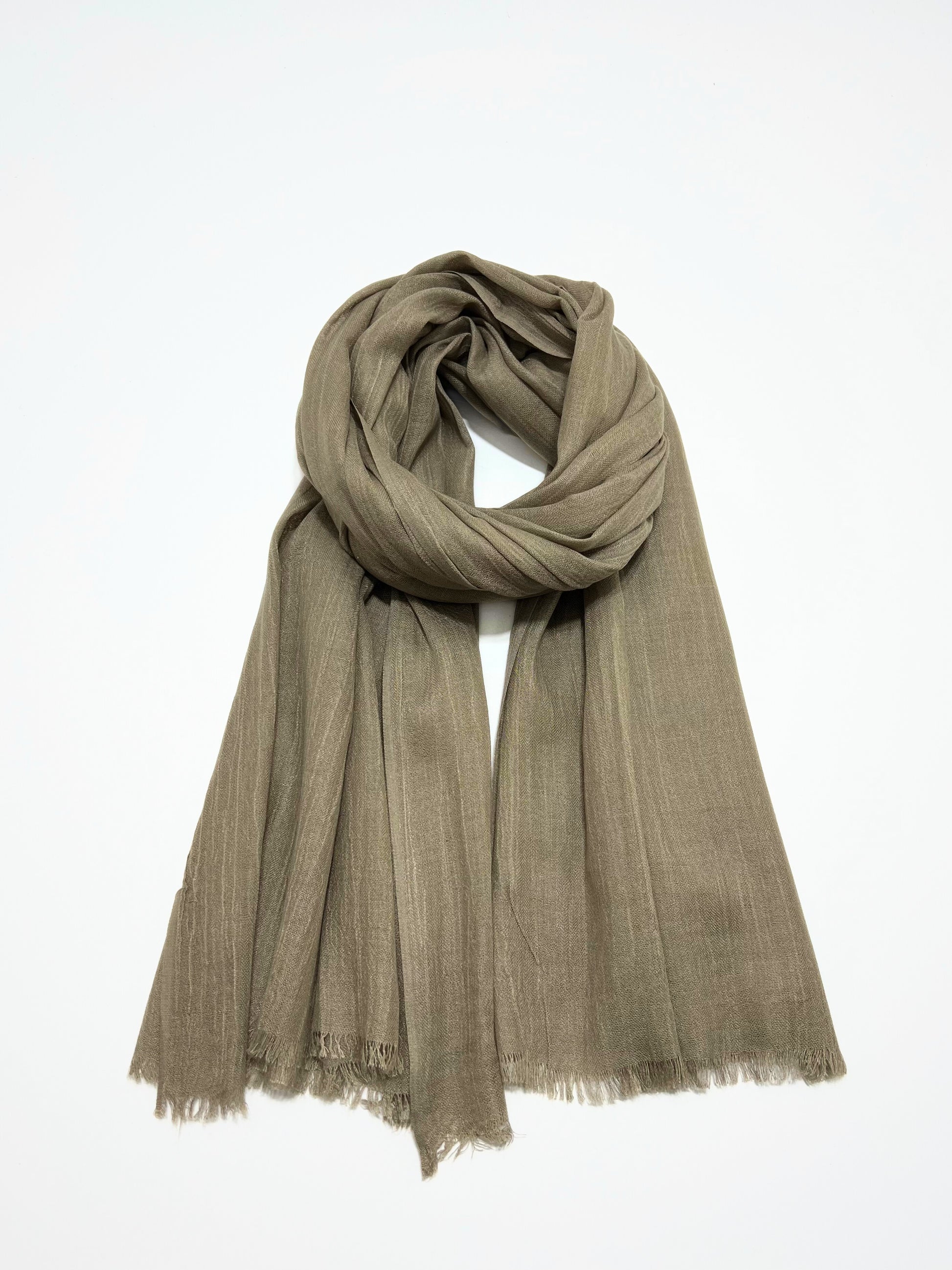 Sciarpa Viscosa Modal Tortora, Viscose And Modal Scarf Turtledove