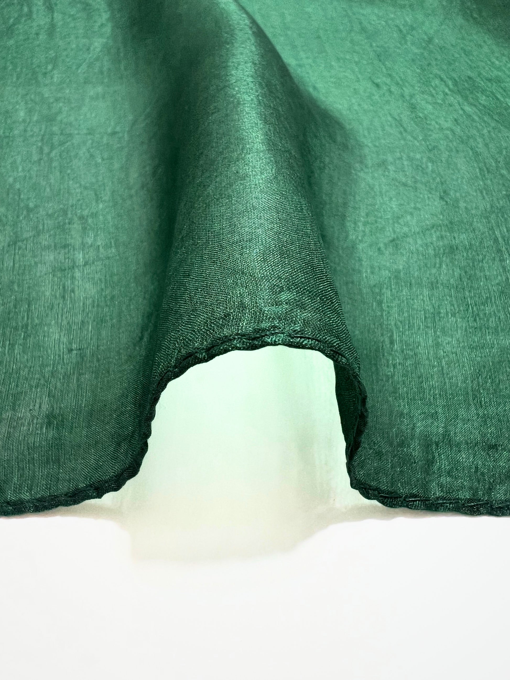 Stola In Pura Seta Verdone, Pure Silk Stole Pine Green
