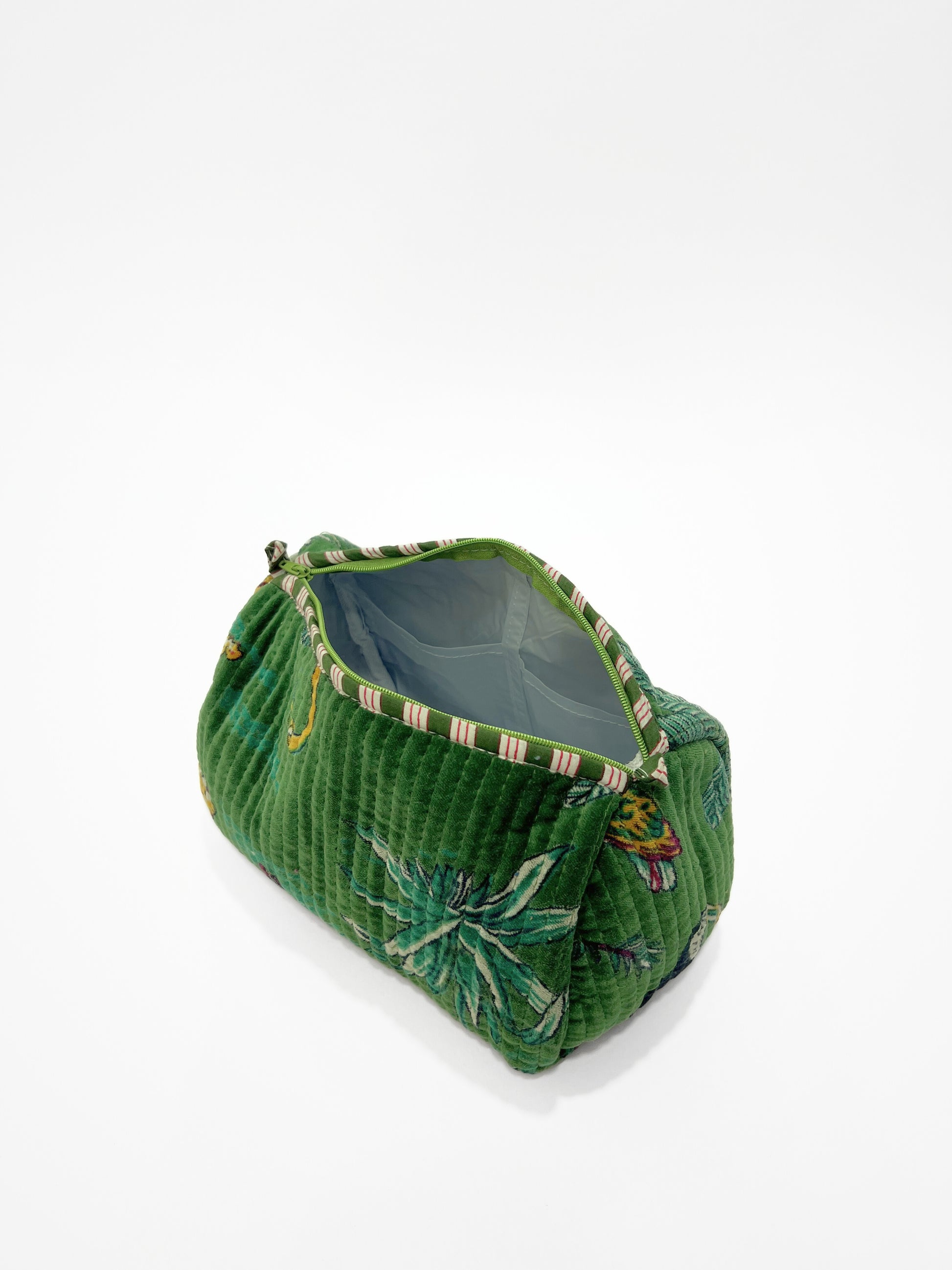 Beauty Case Velluto Verde, Green Velvet Beauty Case