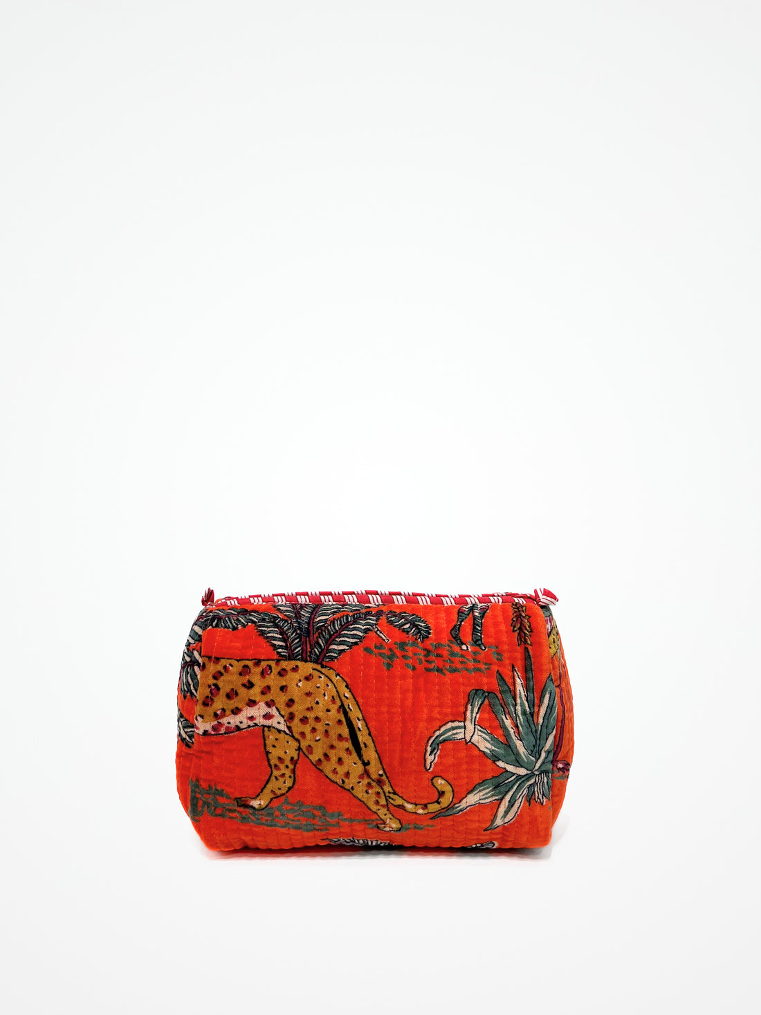Beauty Case Velluto Arancione, Orange Velvet Beauty Case