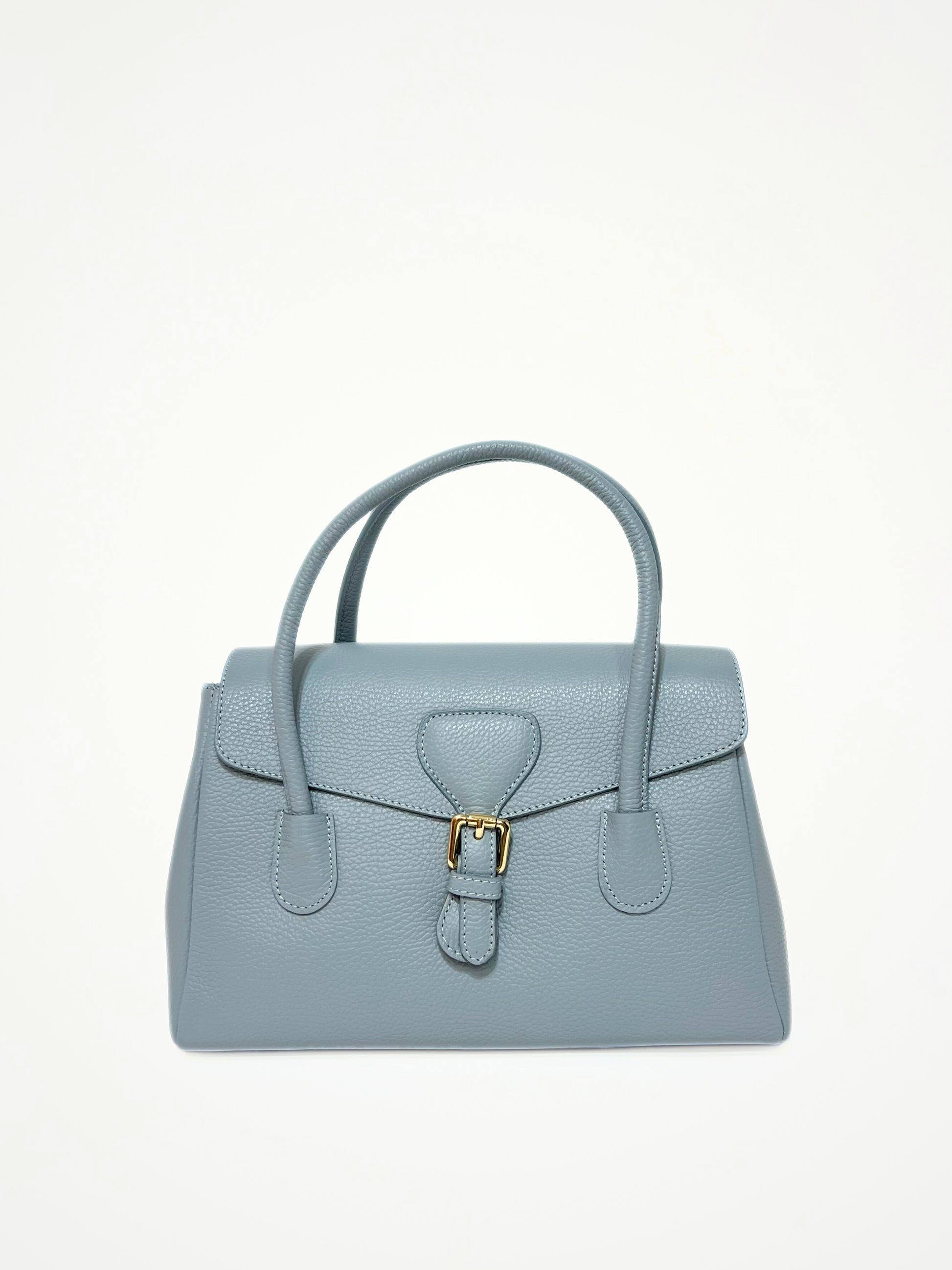 Borsa A Mano In Pelle Carta Zucchero, Top Handle Bag In Leather Sugar Paper