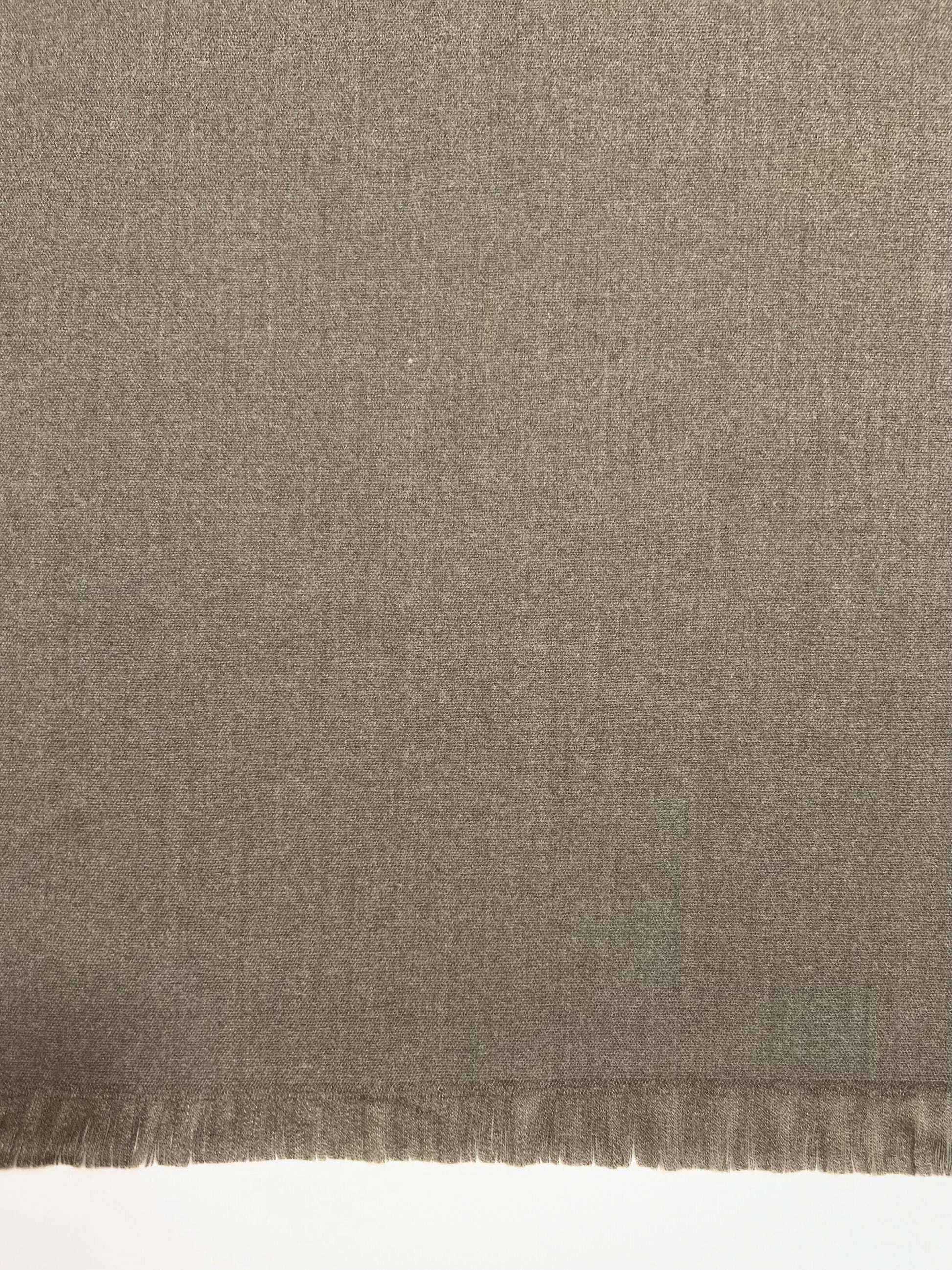 Sciarpa In Misto Cashmere E Lana Taupe