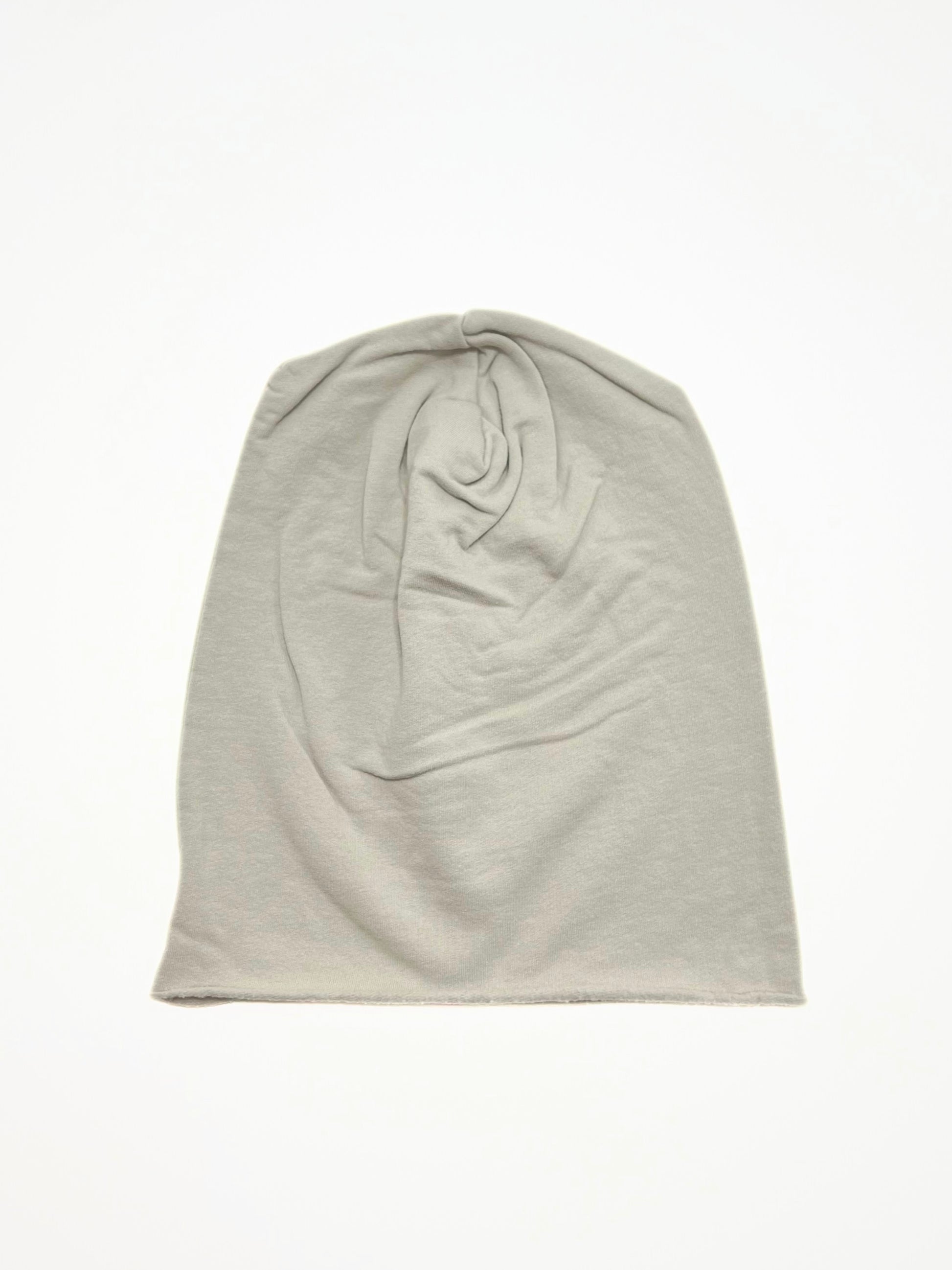 Berretto In Cotone Felpato Avorio, Cotton Slouch Beanie Off-white