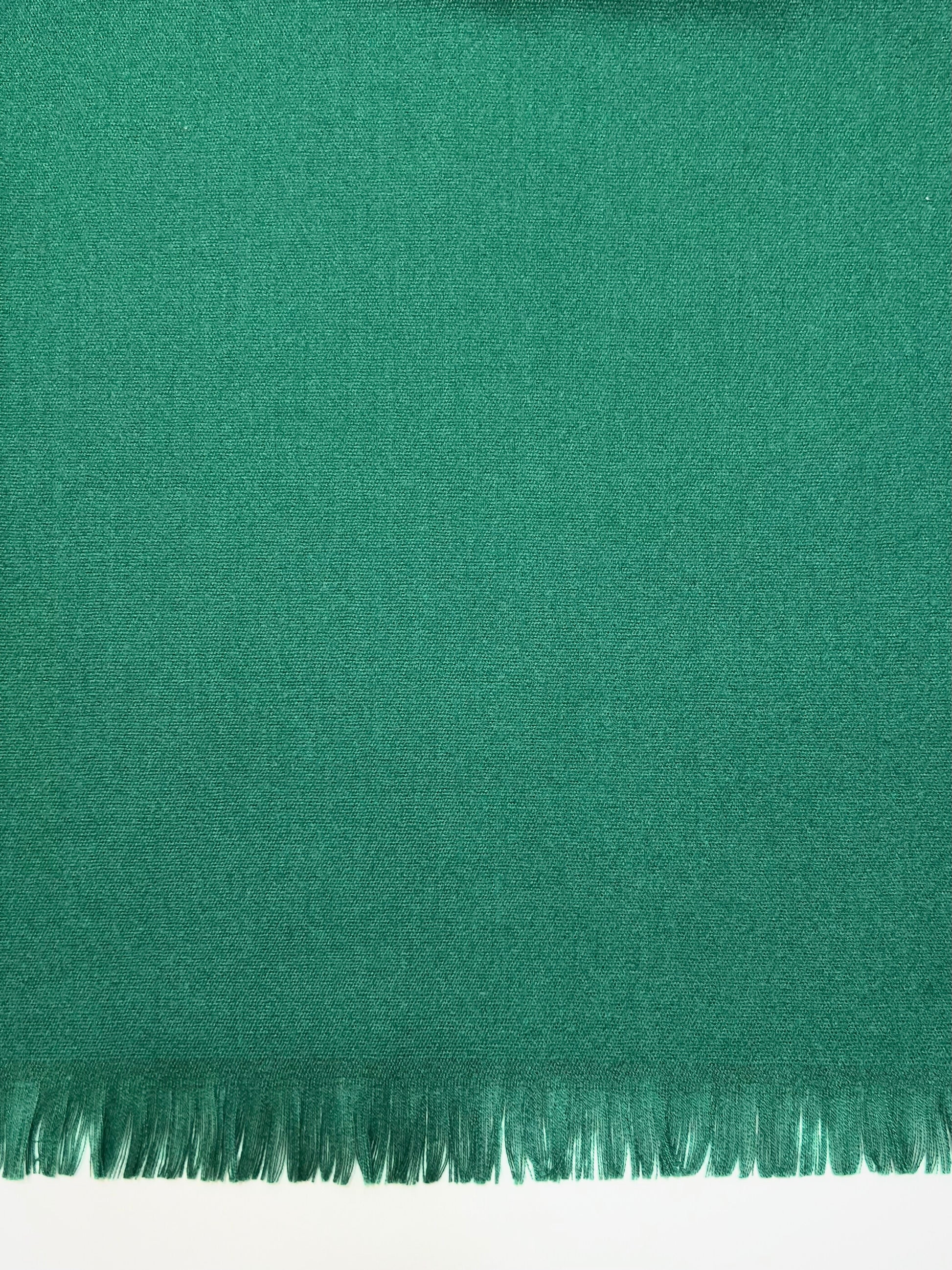 Sciarpa In Misto Cashmere E Lana Color Verde Smeraldo