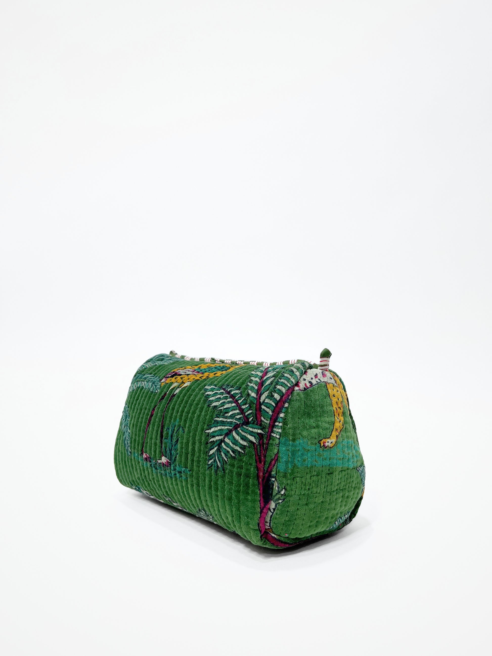 Beauty Case Velluto Verde, Green Velvet Beauty Case