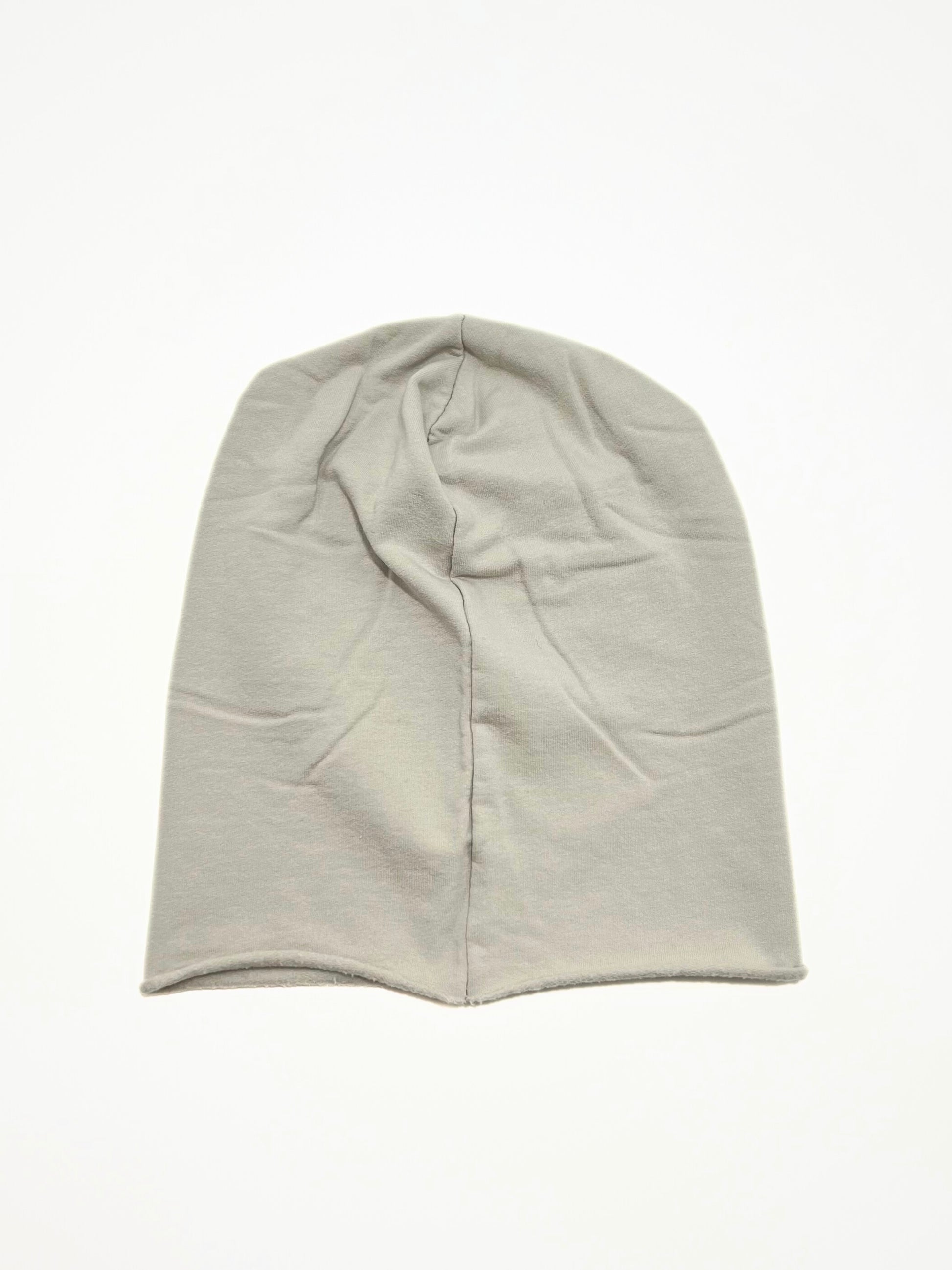 Berretto In Cotone Felpato Avorio, Cotton Slouch Beanie Off-white